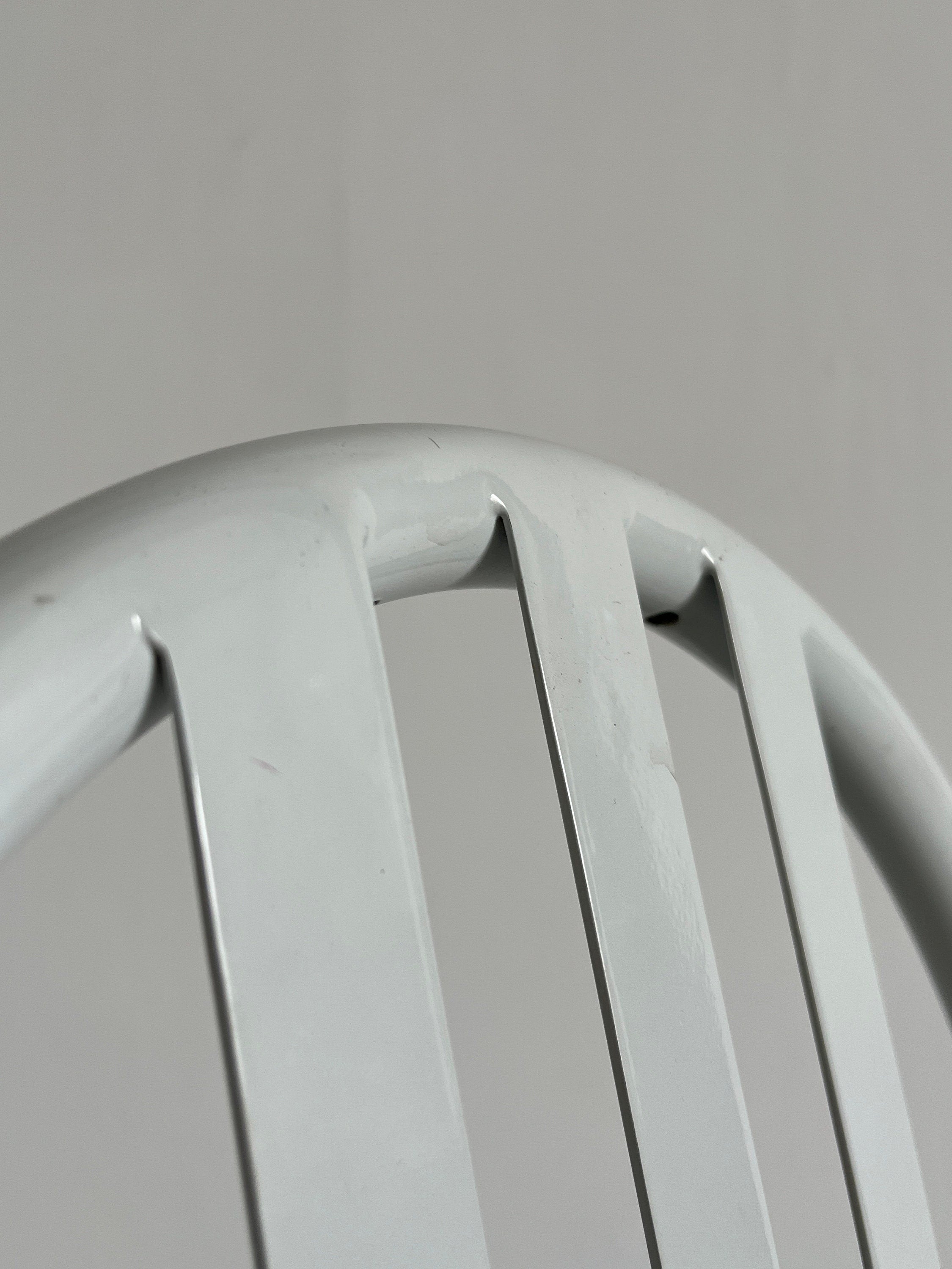 Set of 6 White Robert Mallet-Stevens Model No. 222 Stackable Chairs for Pallucco Italia, Iconic Functionalist Design, 1928