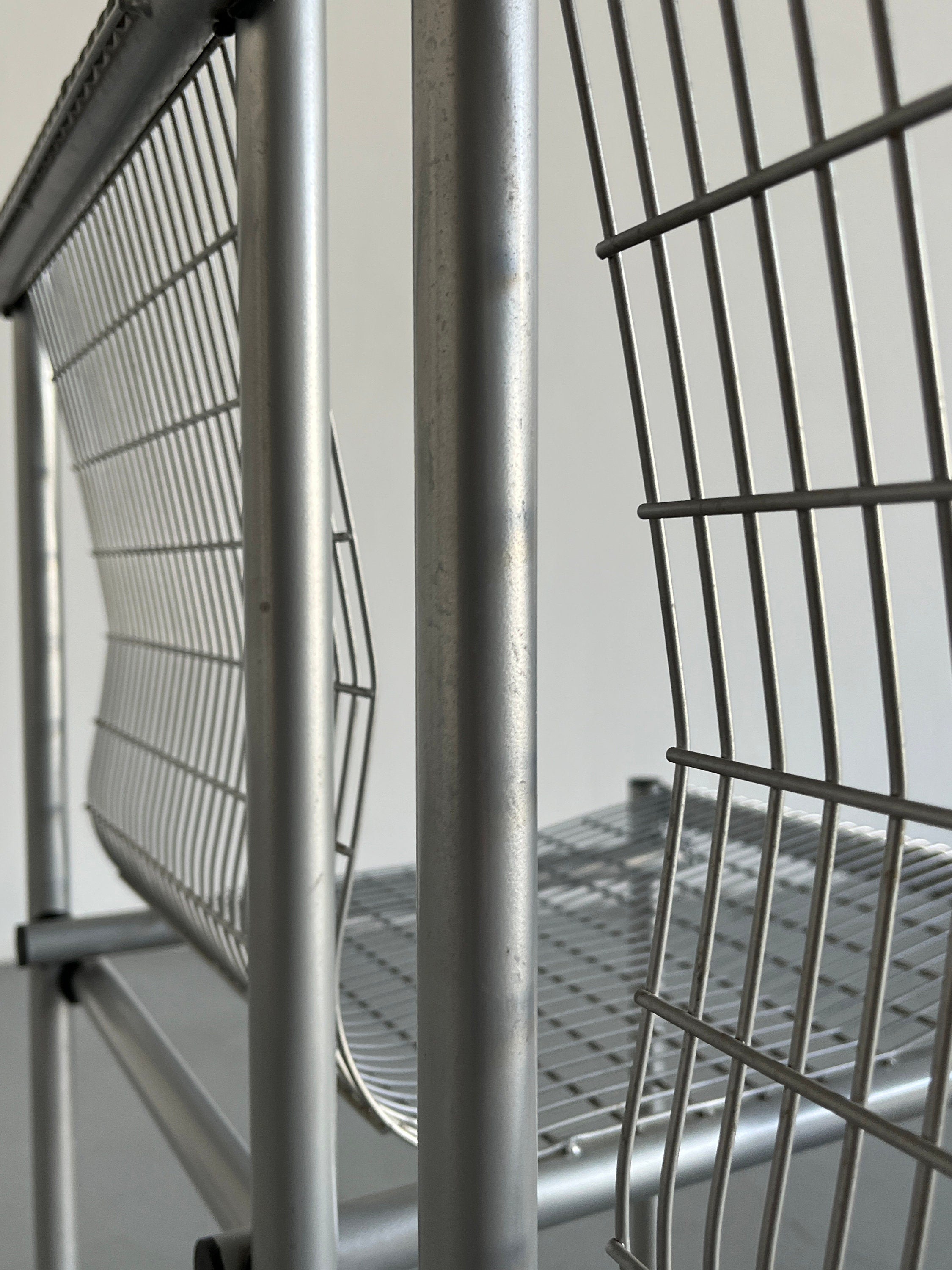 Constructivist Wire Chairs, 1980s Italy
