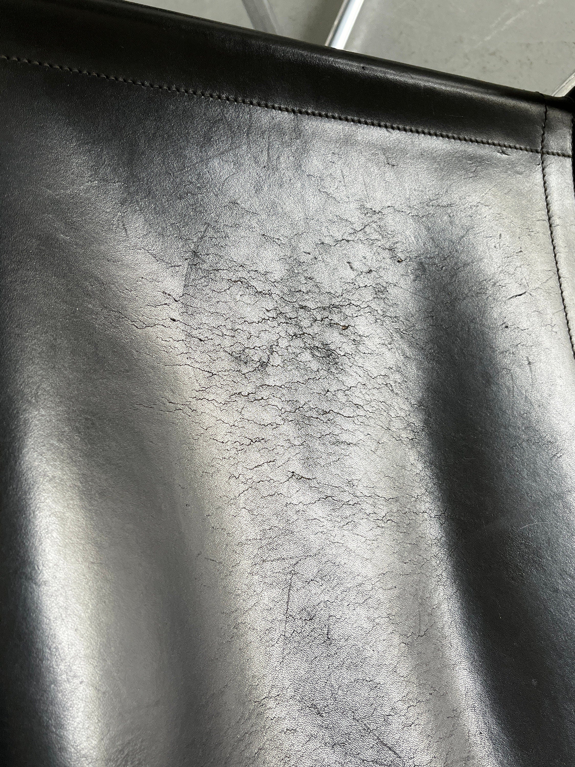 1 of 2 Bauhaus Leather and Tubular Steel Modernist Armchairs by Jox Interni, 1970s