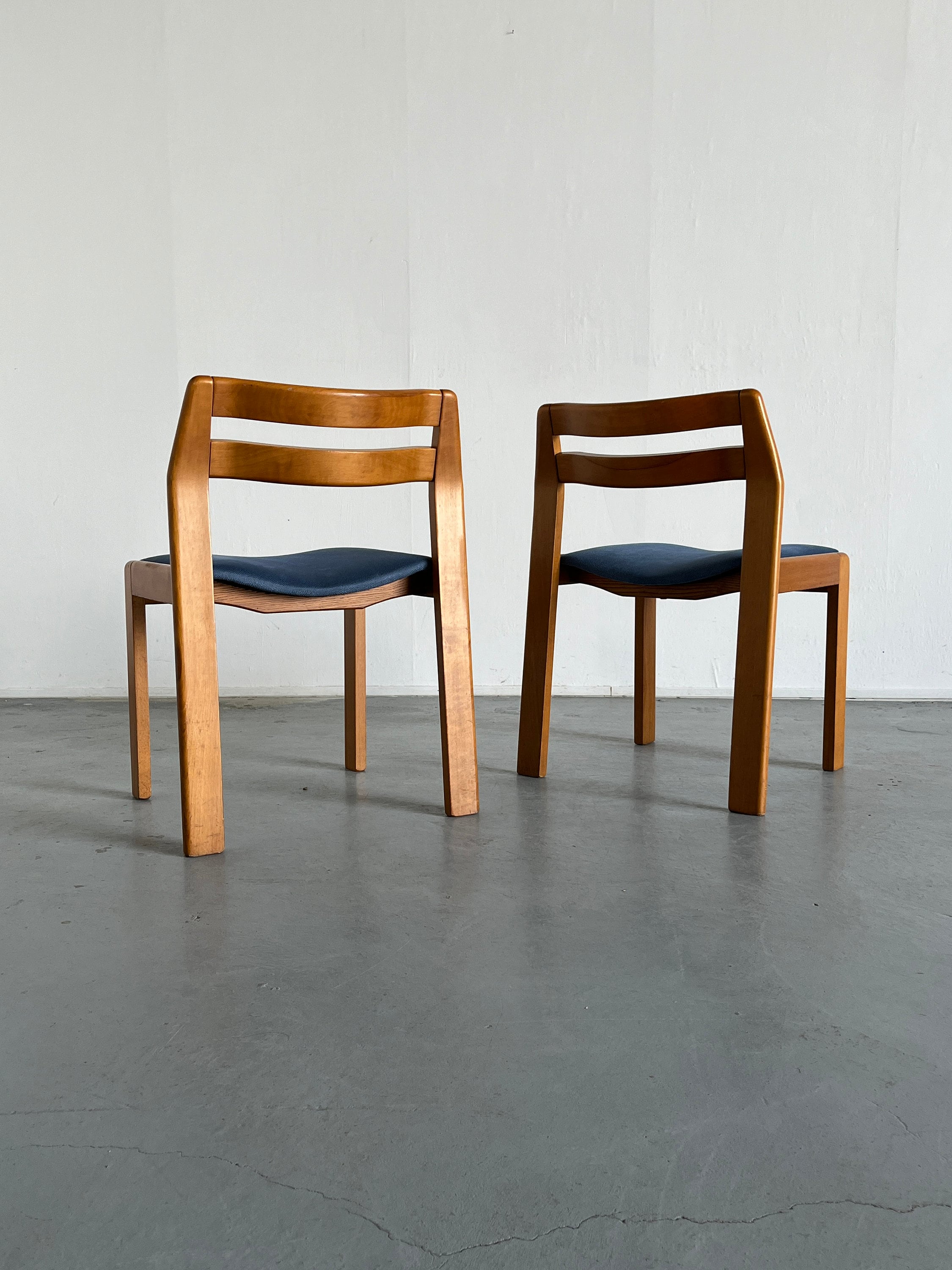 Italian Lacquered Wood Dining Chairs, 1960s