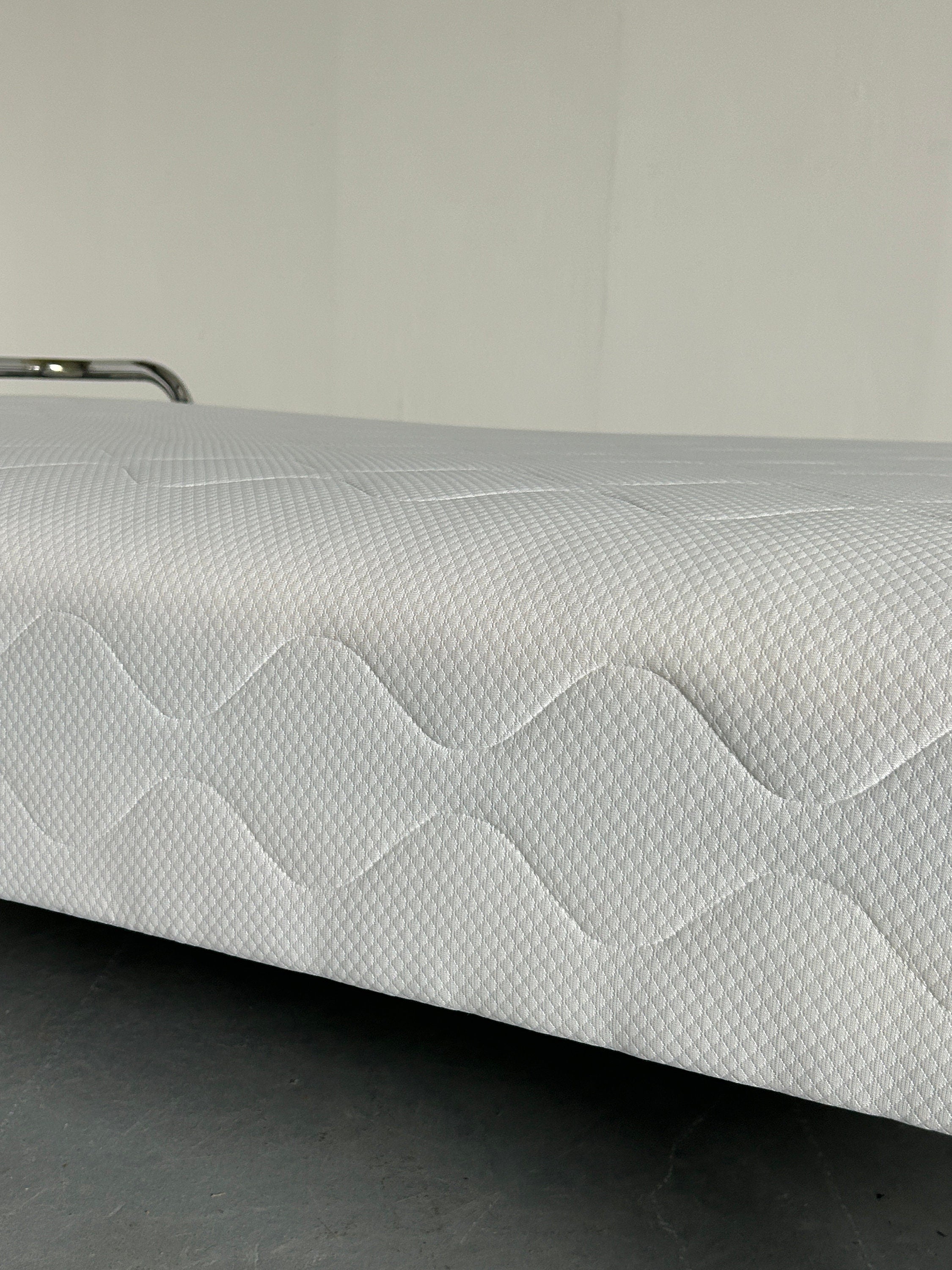 Iconic Vintage Ikea Kromvik Chrome Bed with Mattress, Knut Hagberg, 1980s