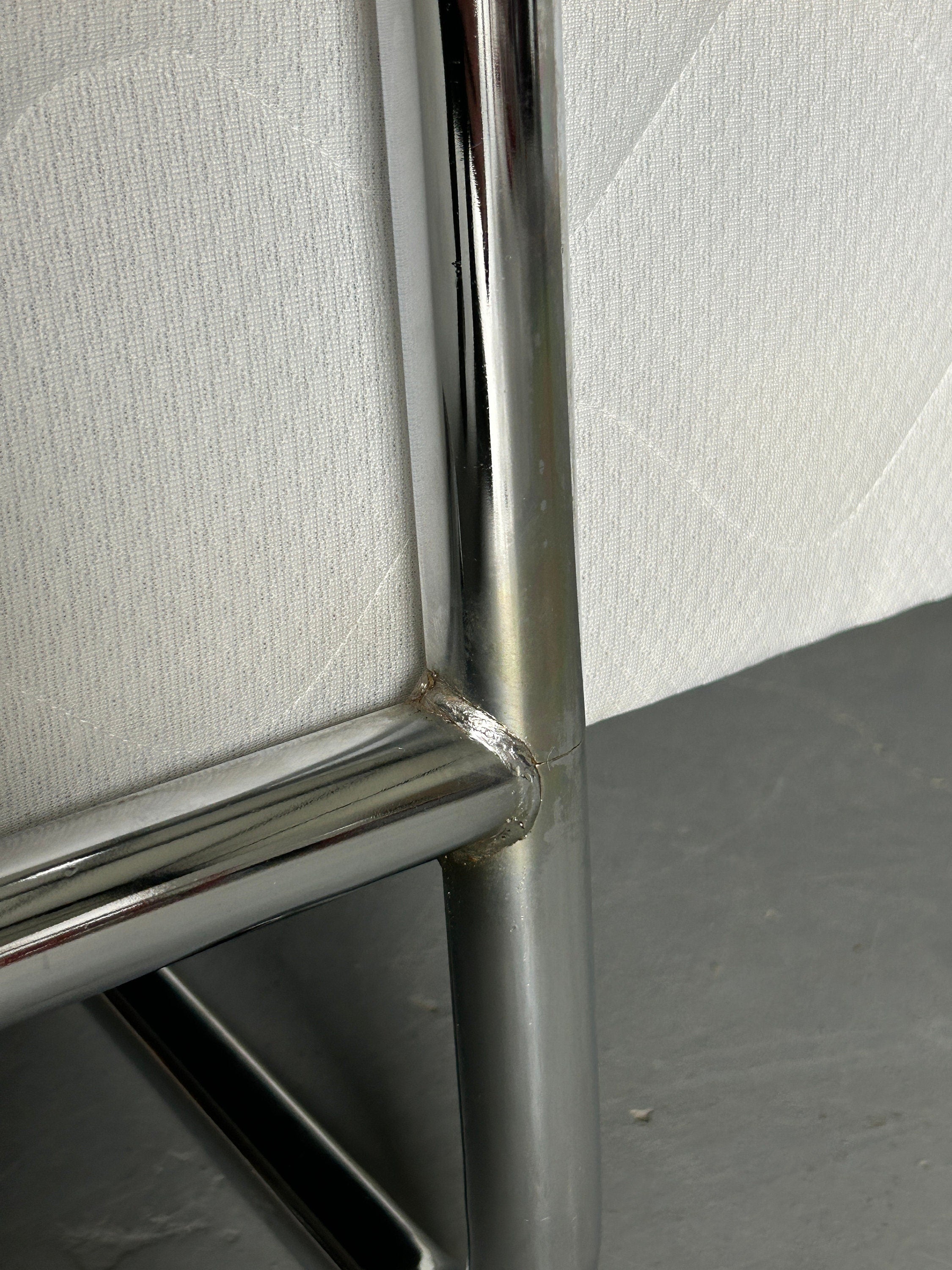 Iconic Vintage Ikea Kromvik Chrome Bed with Mattress, Knut Hagberg, 1980s