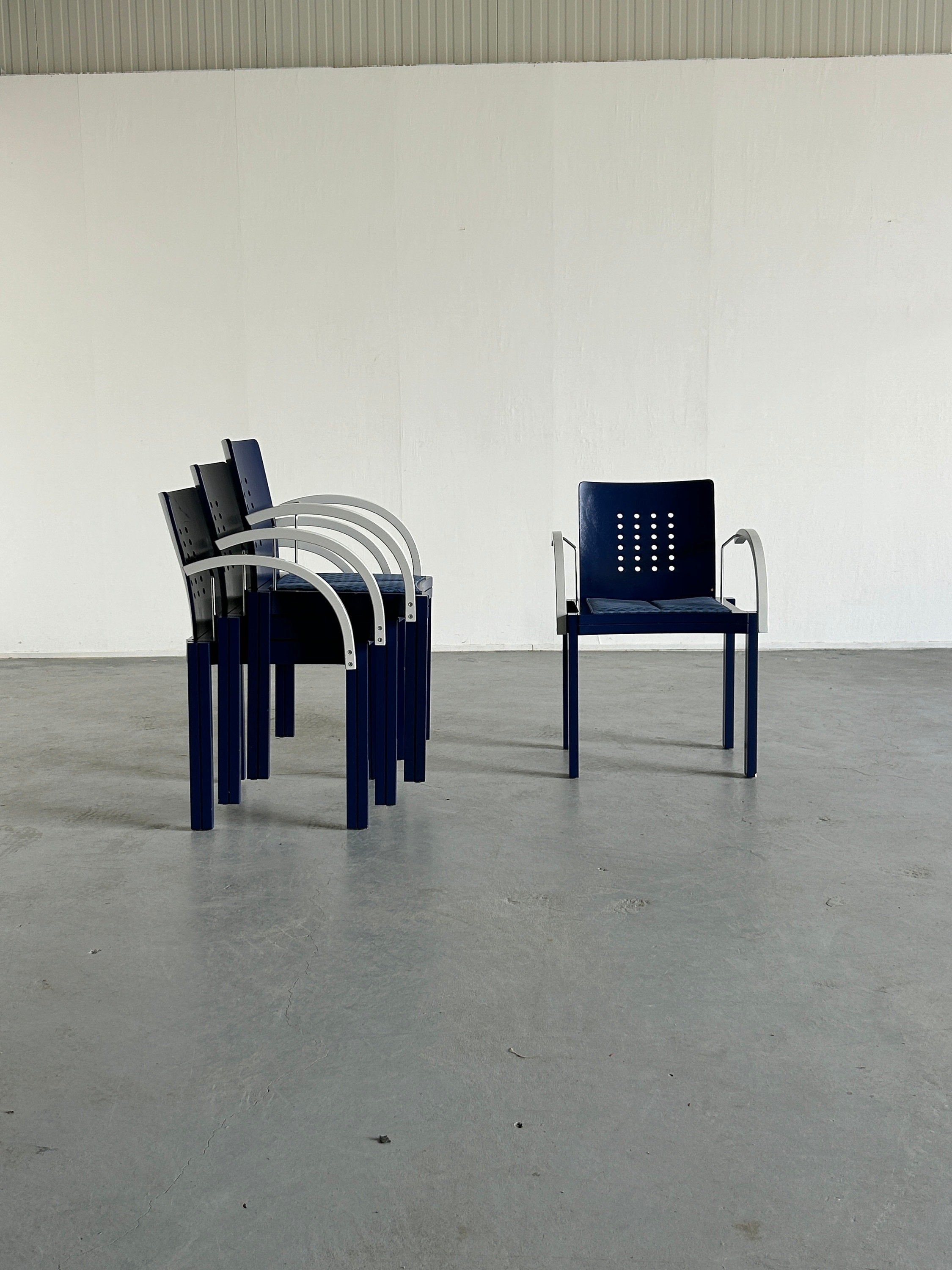 Memphis Thonet Vienna Dining Chairs, 1990s Austria