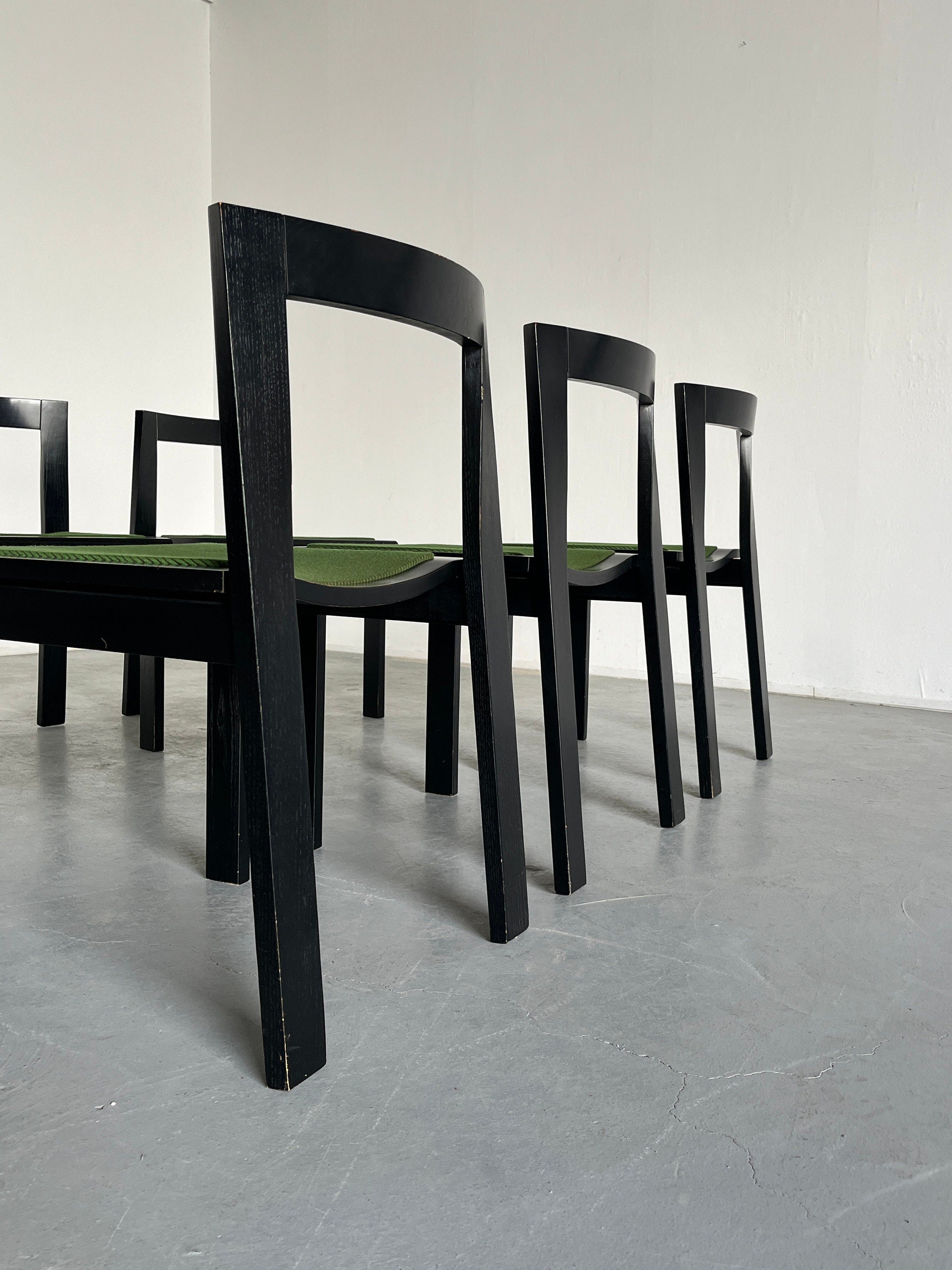 Mid-Century Modern Constructivist Chairs, 1970s Italy