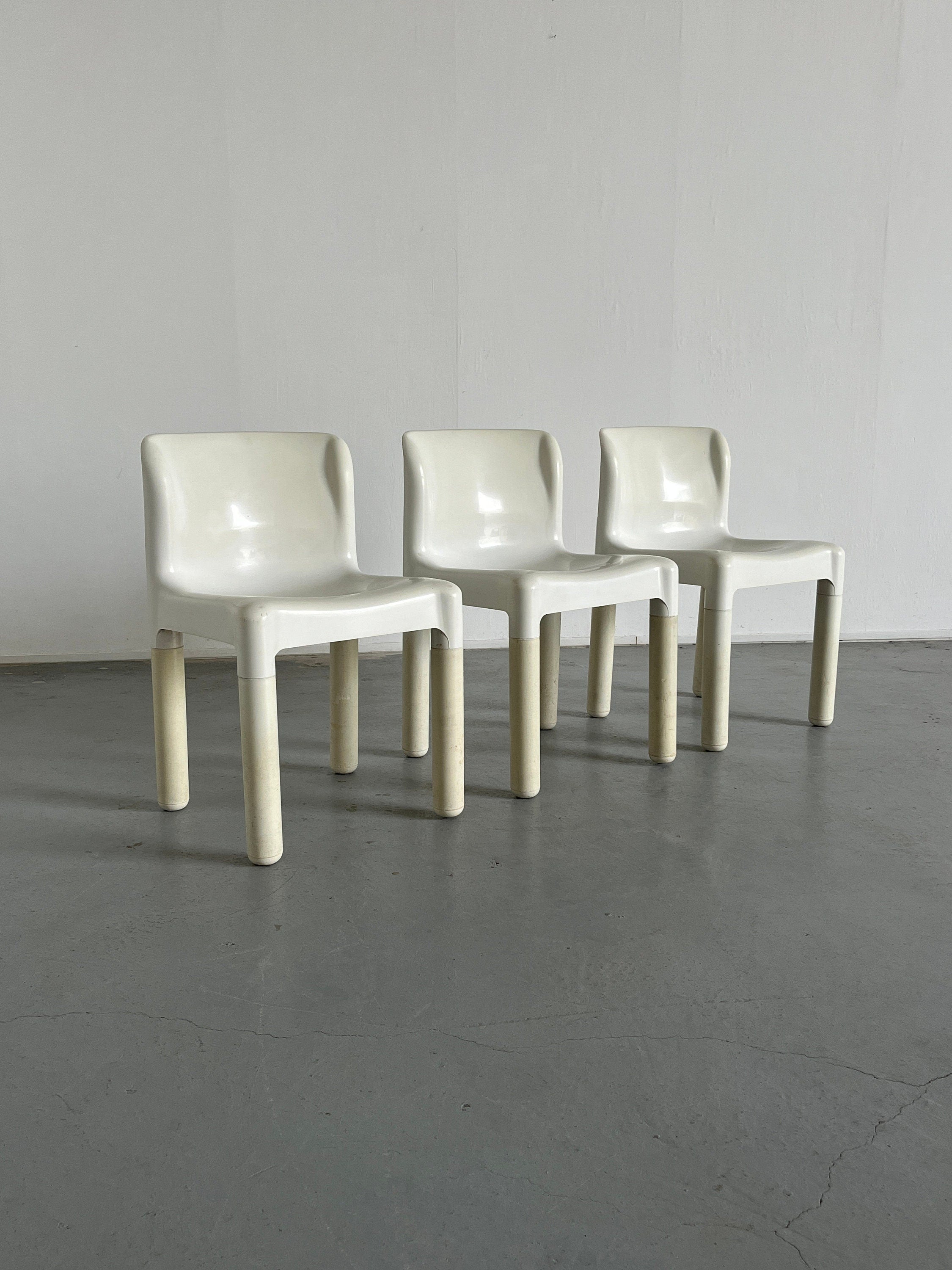 Carlo Bartoli 4875 Chairs for Kartell, 1972