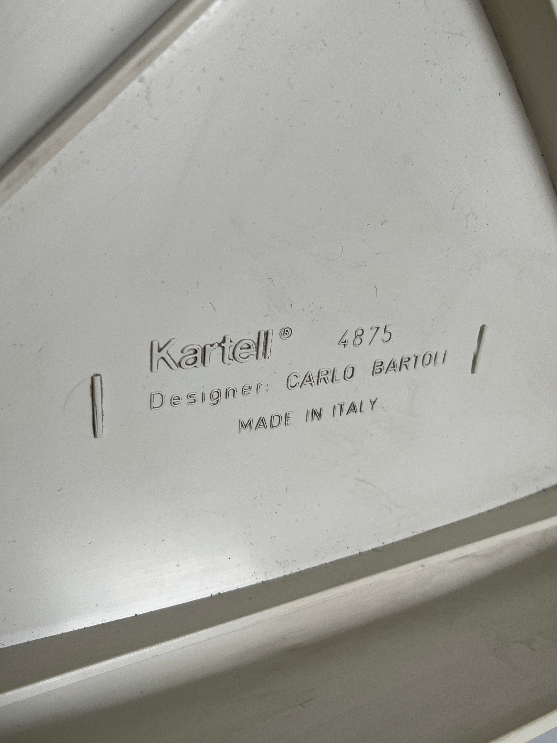 Carlo Bartoli 4875 Chairs for Kartell, 1972