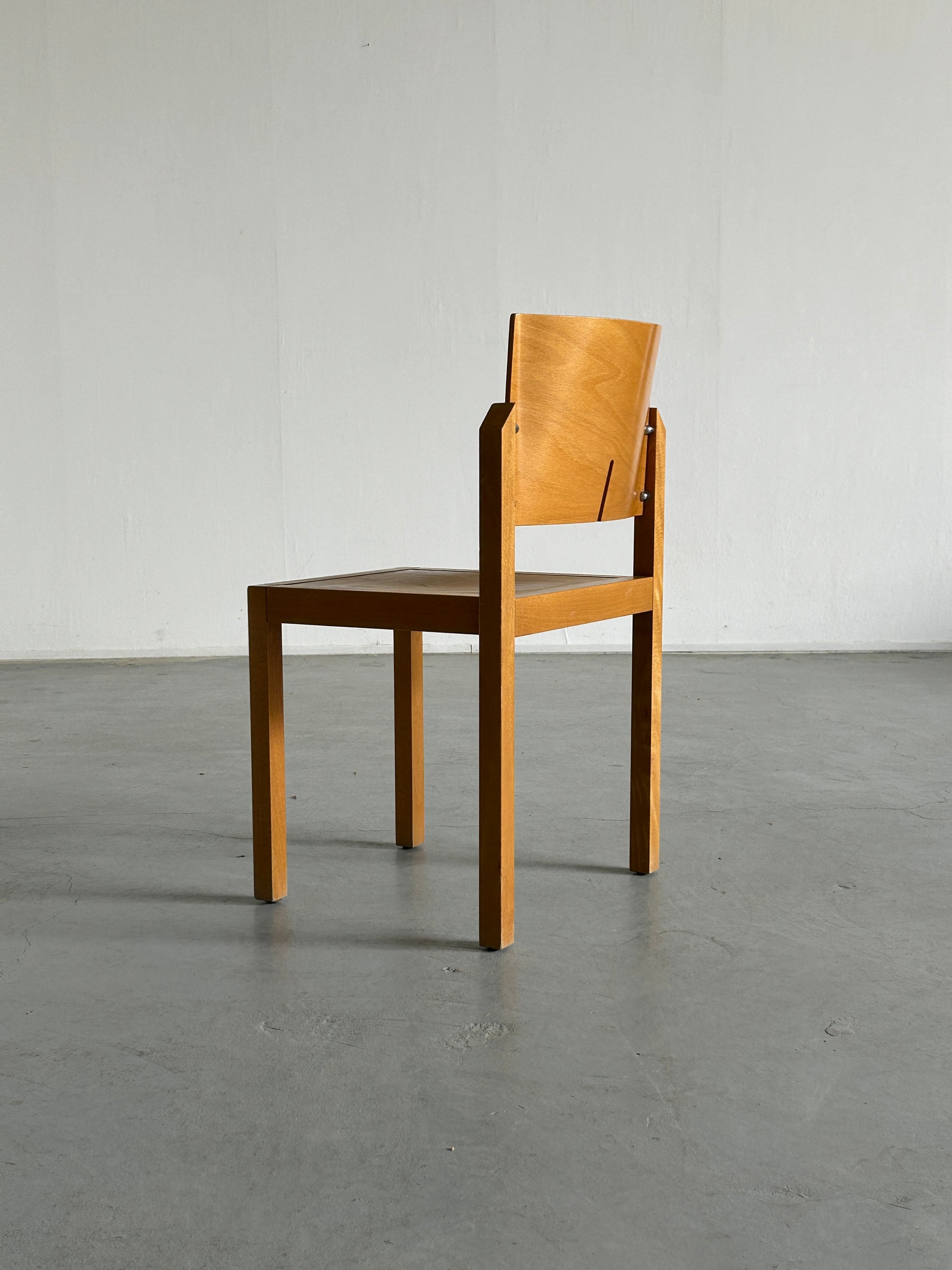 Thonet Postmodern Sculptural Wooden Chair, 1990s Austria