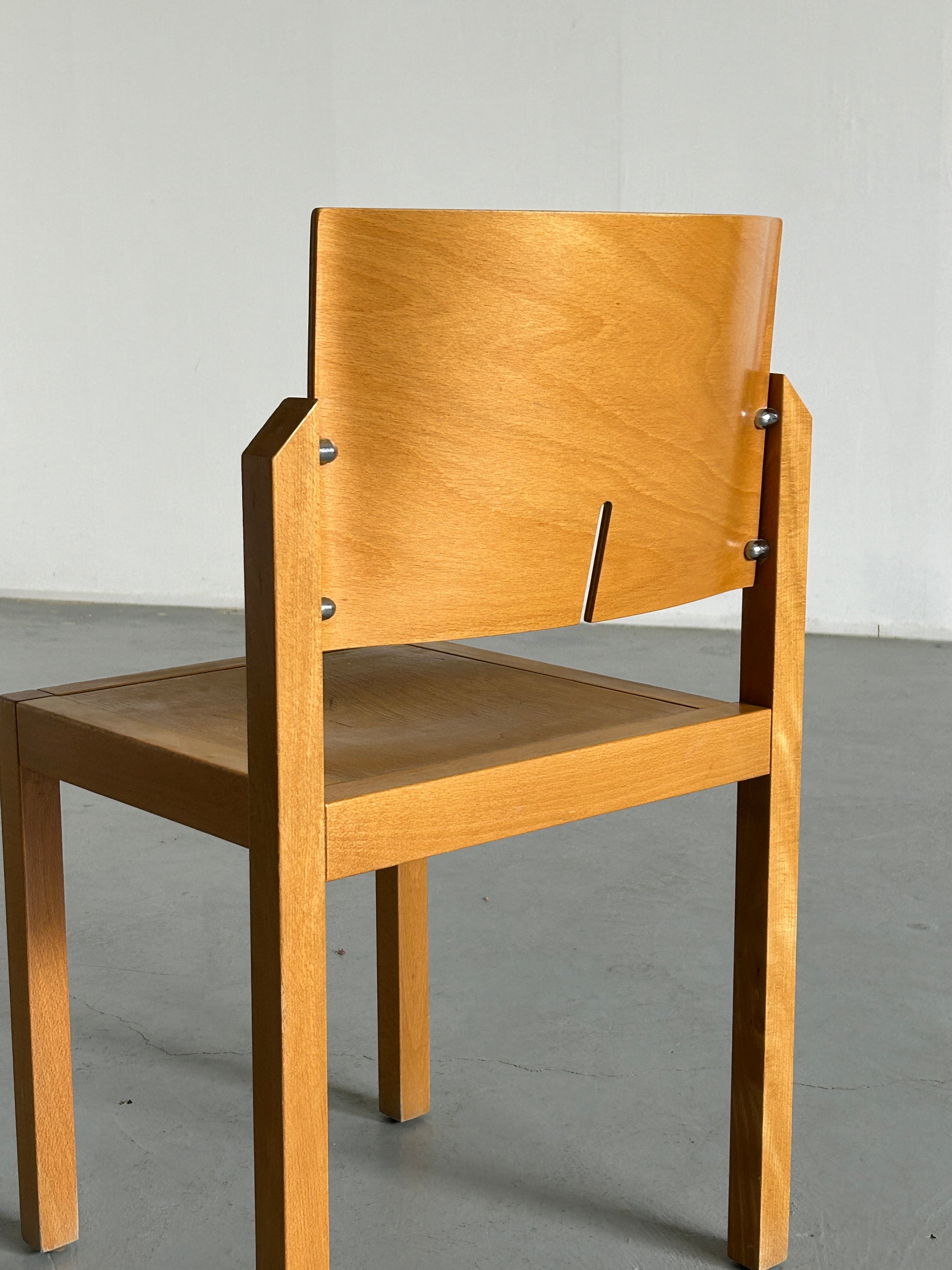 Thonet Postmodern Sculptural Wooden Chair, 1990s Austria