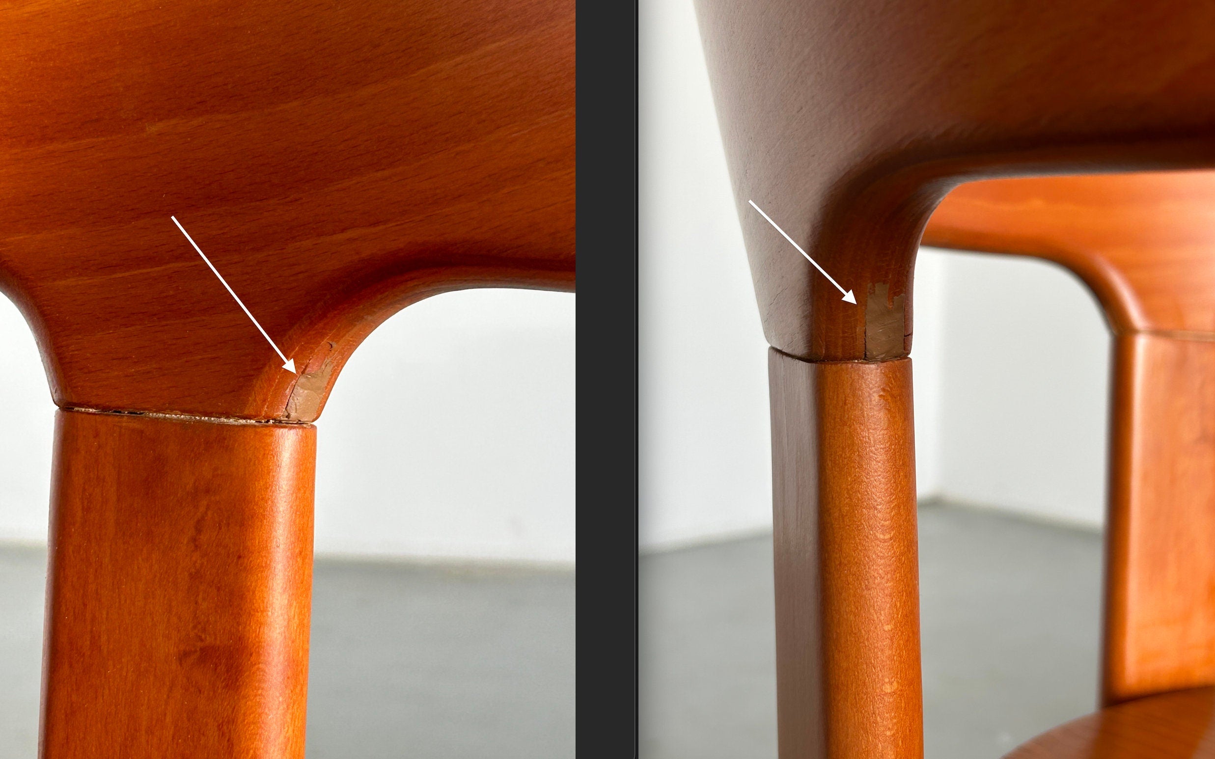 Pair of Bruno Rey Mid Century Stackable Chairs for Kusch & Co, 1990s Germany