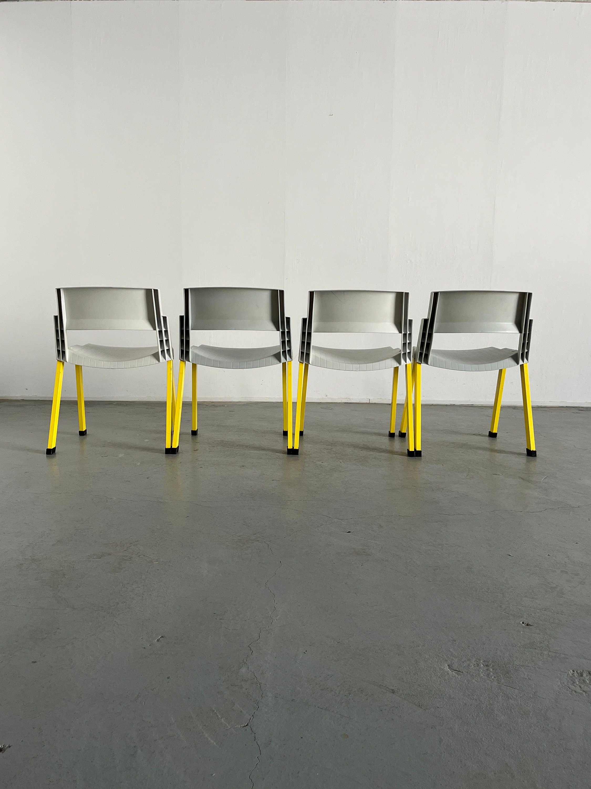 City Chairs by Paolo Orlandini and Roberto Lucci for Lamm, 1980s Italy