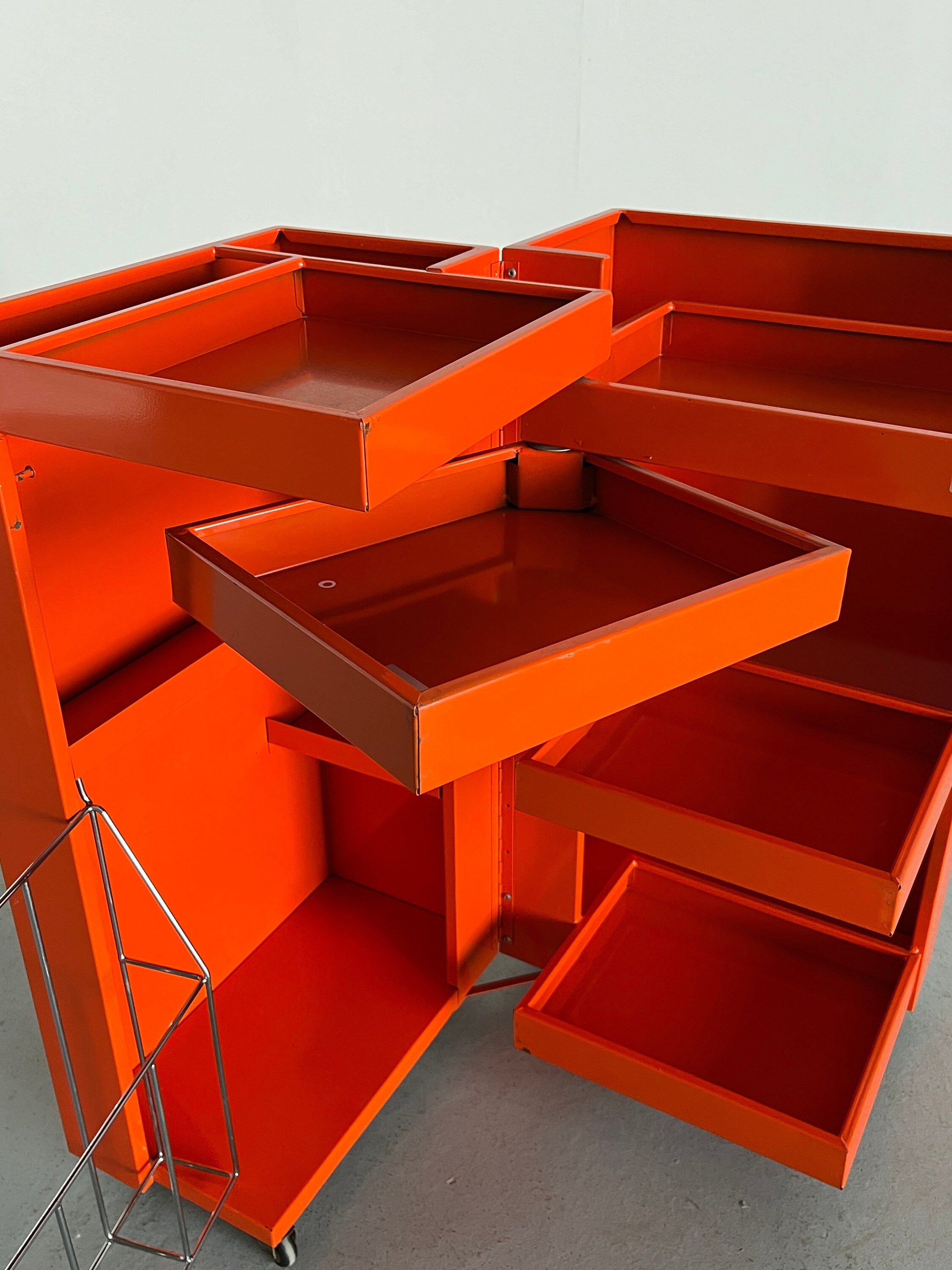 Mid-Century Modern Office Trolley, 1970s.