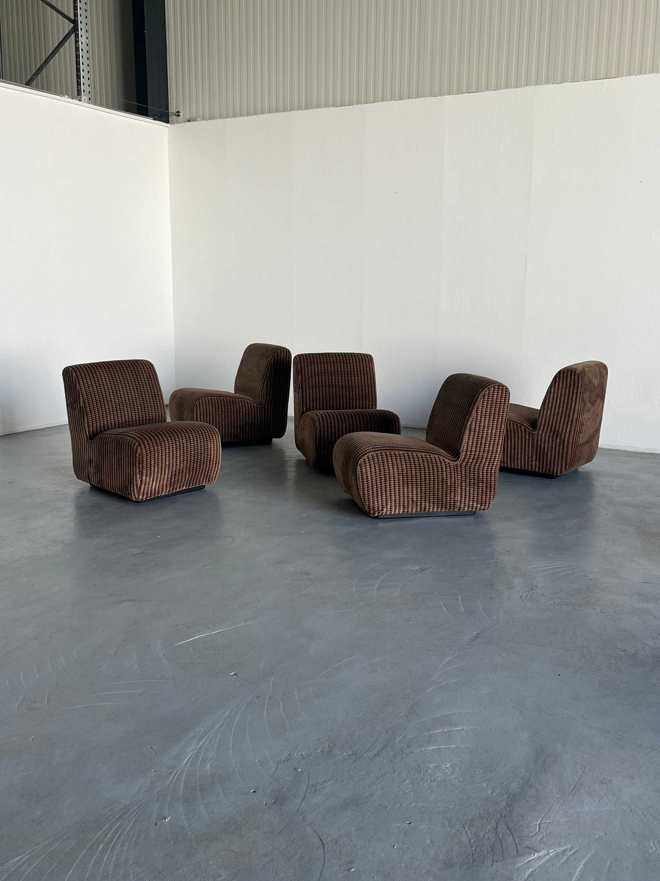 Italian Modular Sofa, 1970s Space Age Set of 6