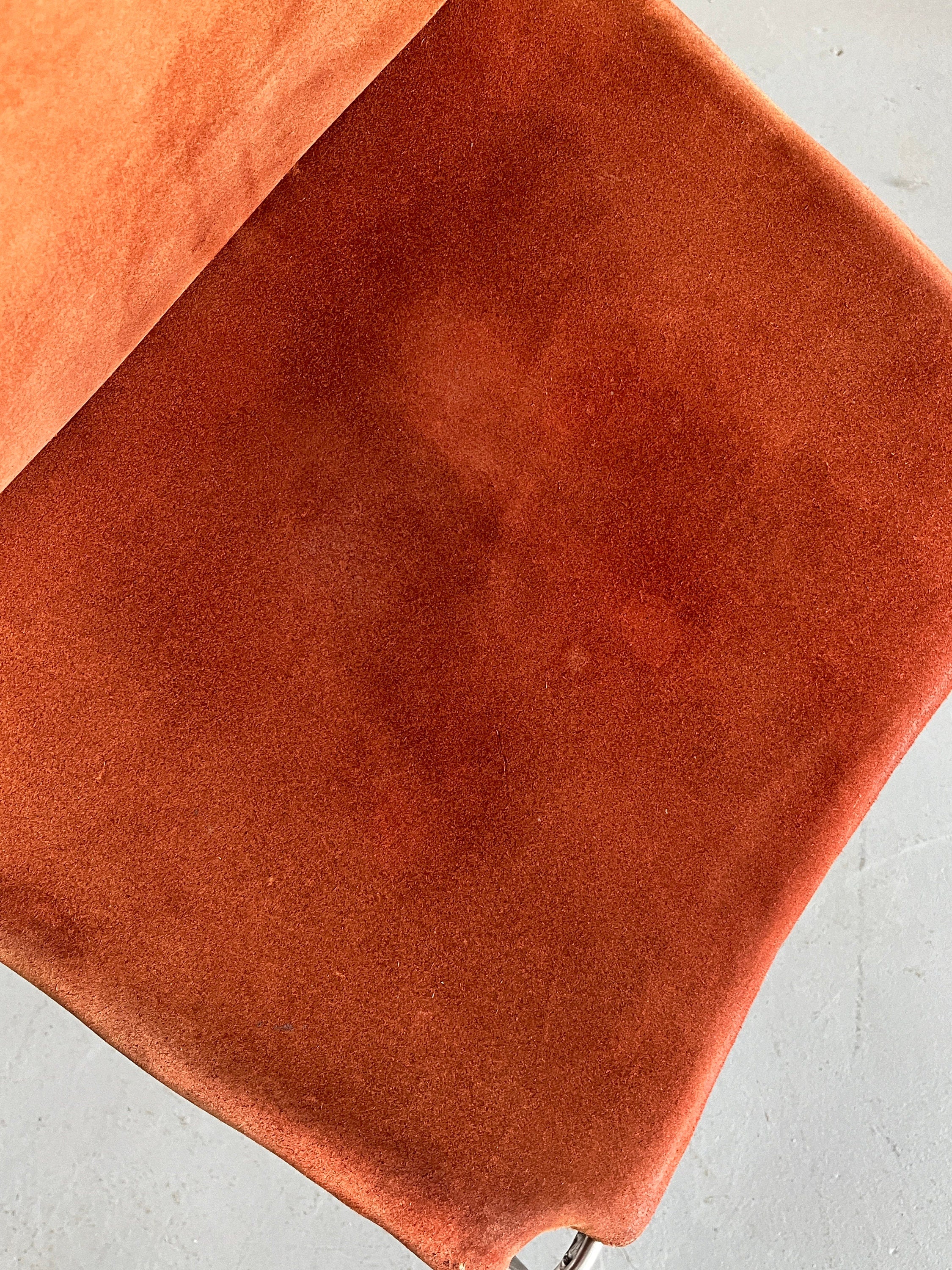 Italian Space Age Velvet Chairs, 1980s Italy