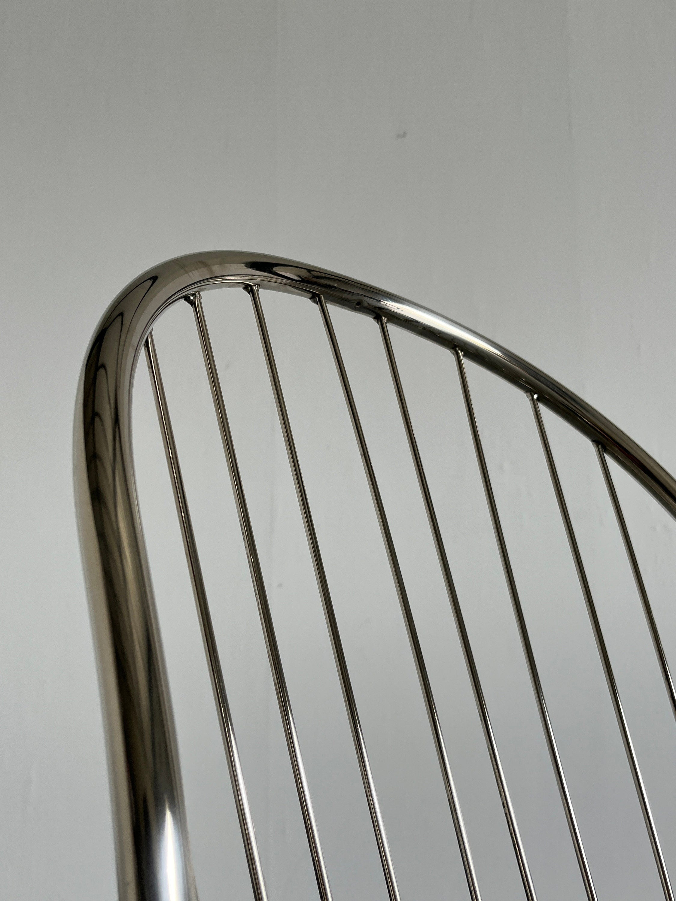 Tubular Steel Chair in Style of Gastone Rinaldi, 1980s Italy