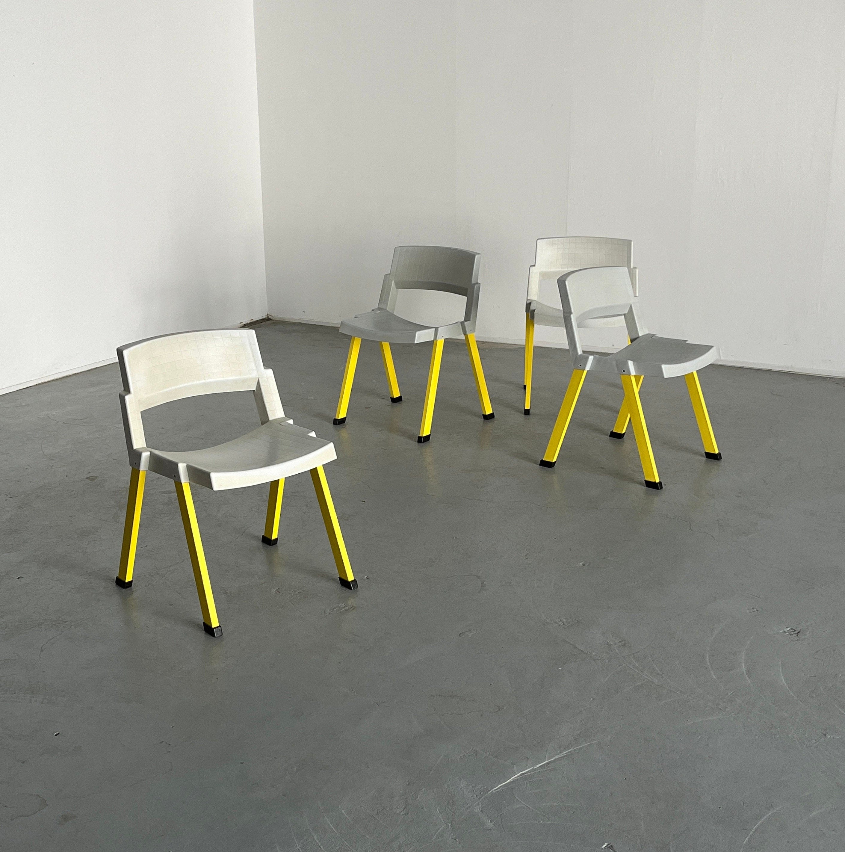 City Chairs by Paolo Orlandini and Roberto Lucci for Lamm, 1980s Italy