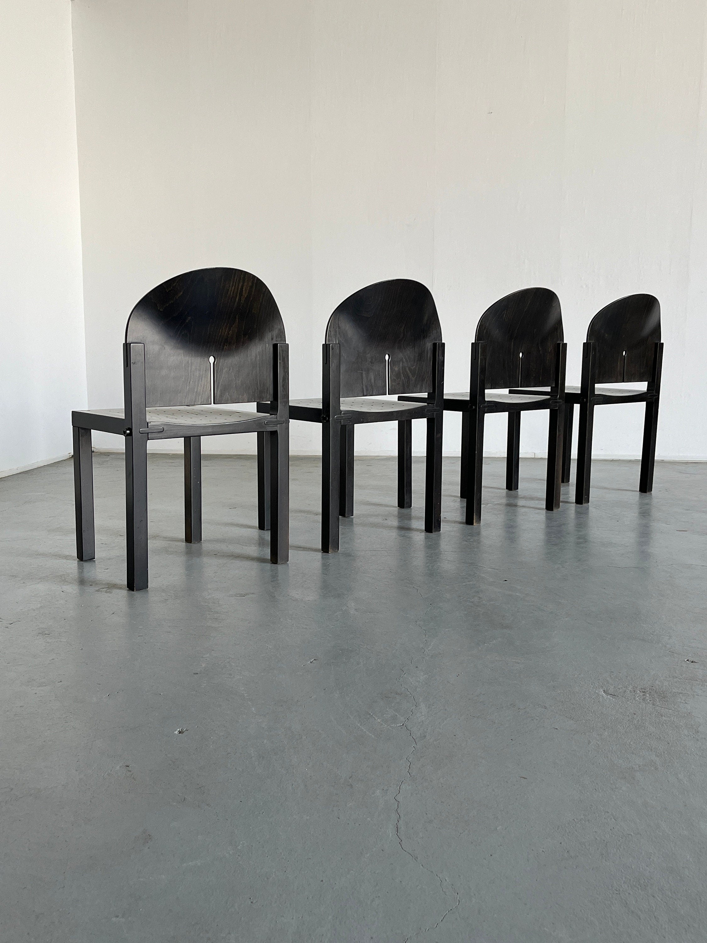 Set of Sculptural Chairs by Arno Votteler for Bisterfeld and Weiss, 1980s