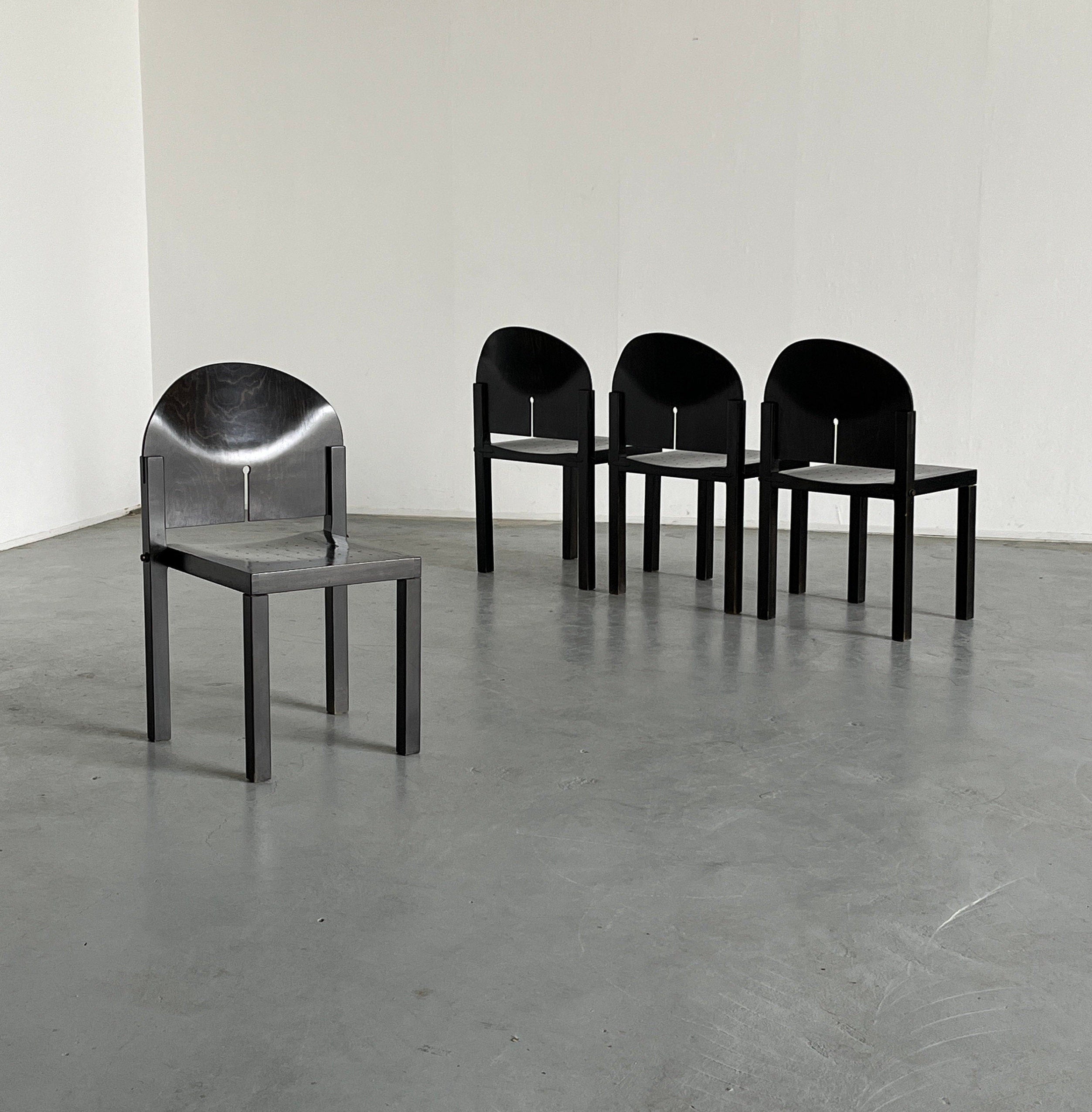 Set of Sculptural Chairs by Arno Votteler for Bisterfeld and Weiss, 1980s