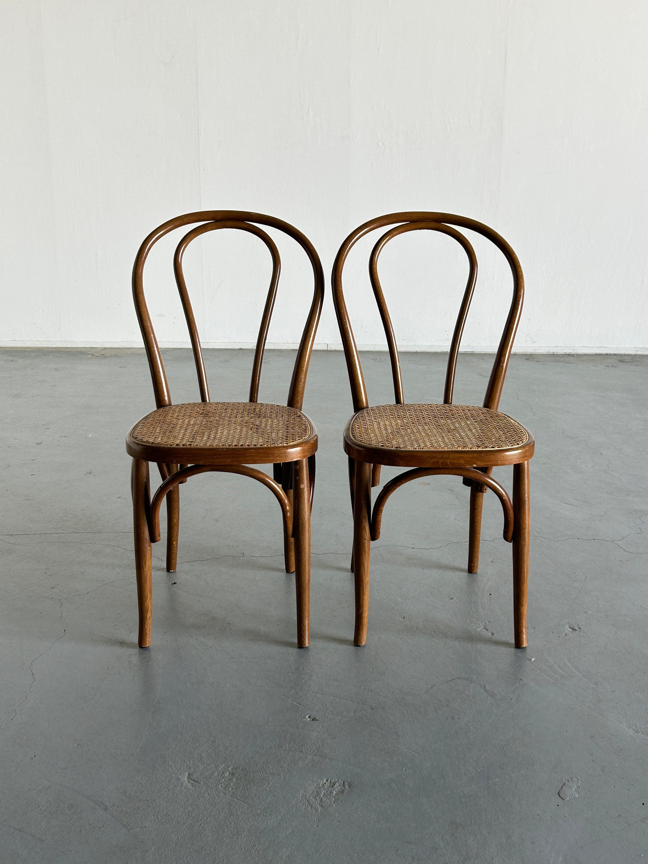 Thonet Bentwood Style Chairs No. 14, 1970s