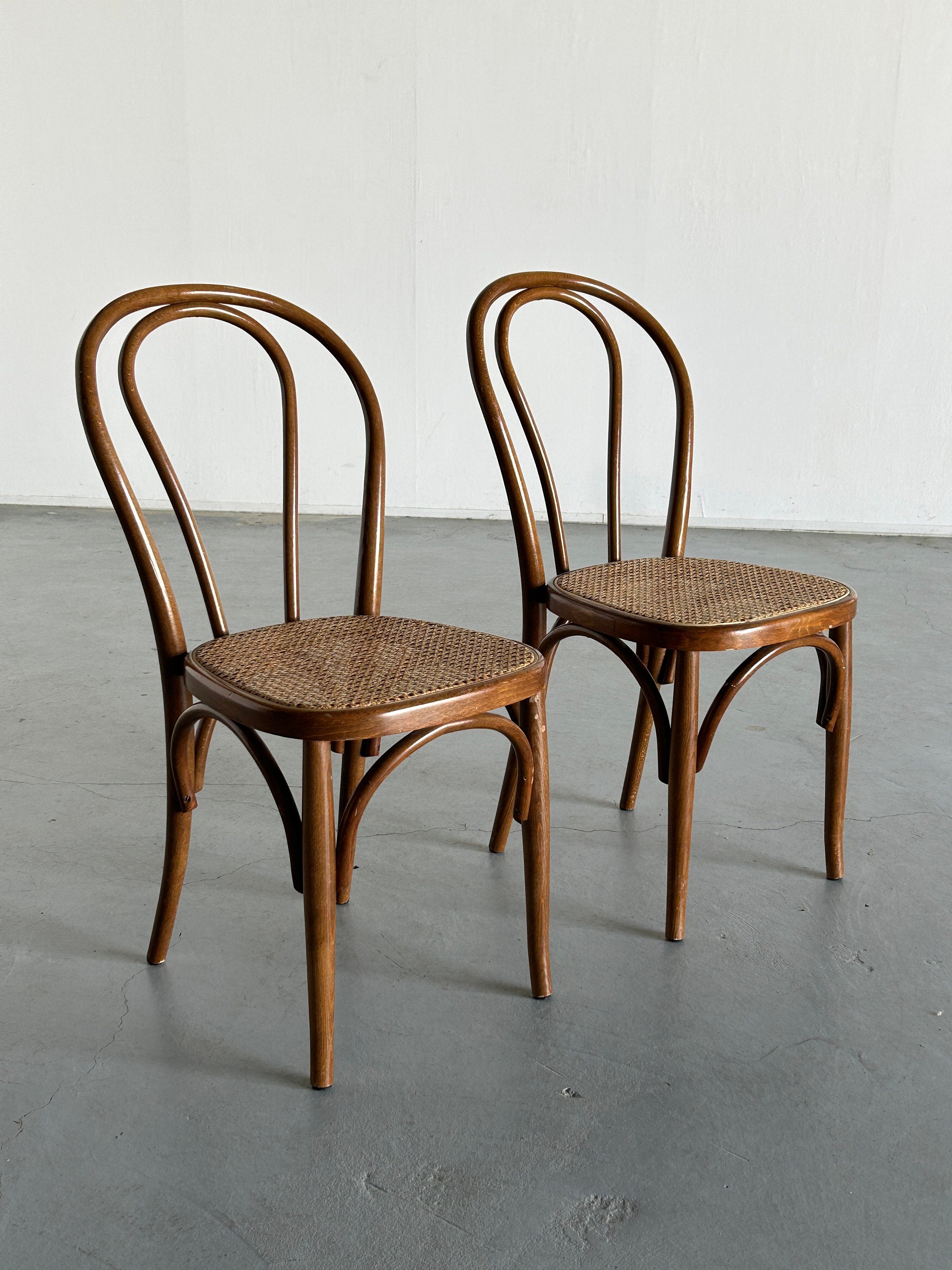Thonet Bentwood Style Chairs No. 14, 1970s