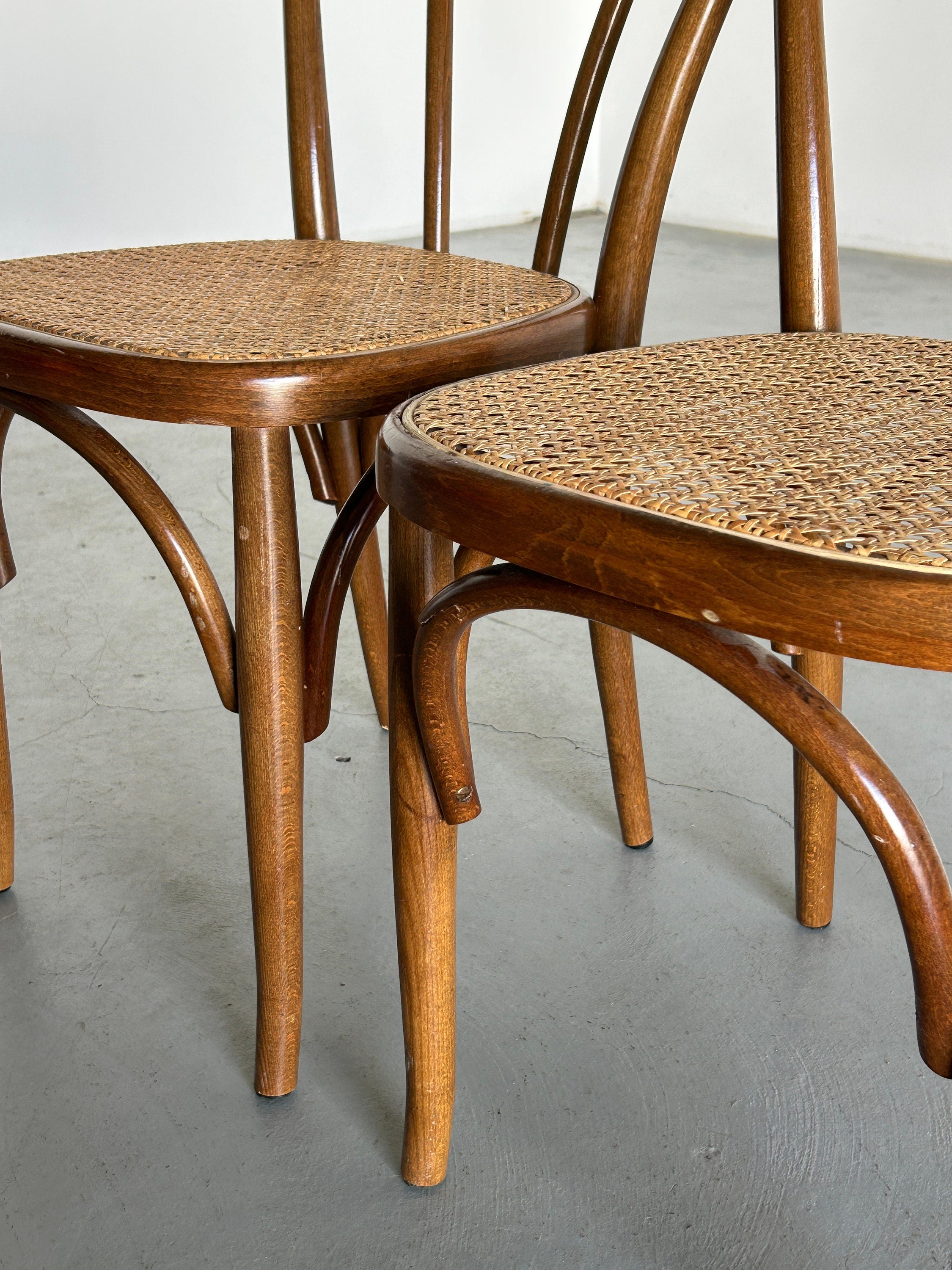 Thonet Bentwood Style Chairs No. 14, 1970s