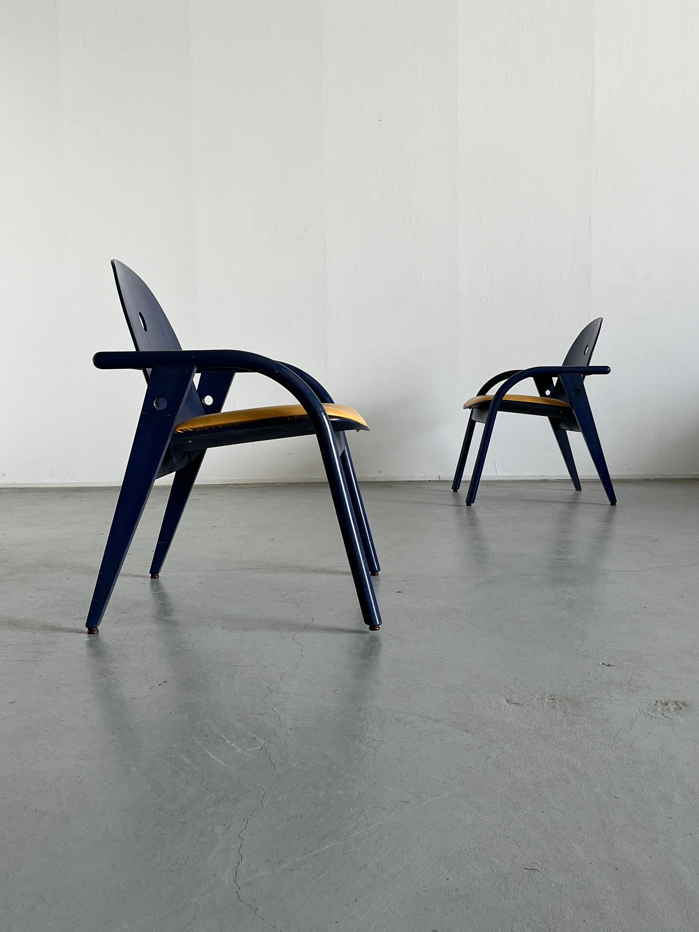 French Postmodern Armchairs, 1980s