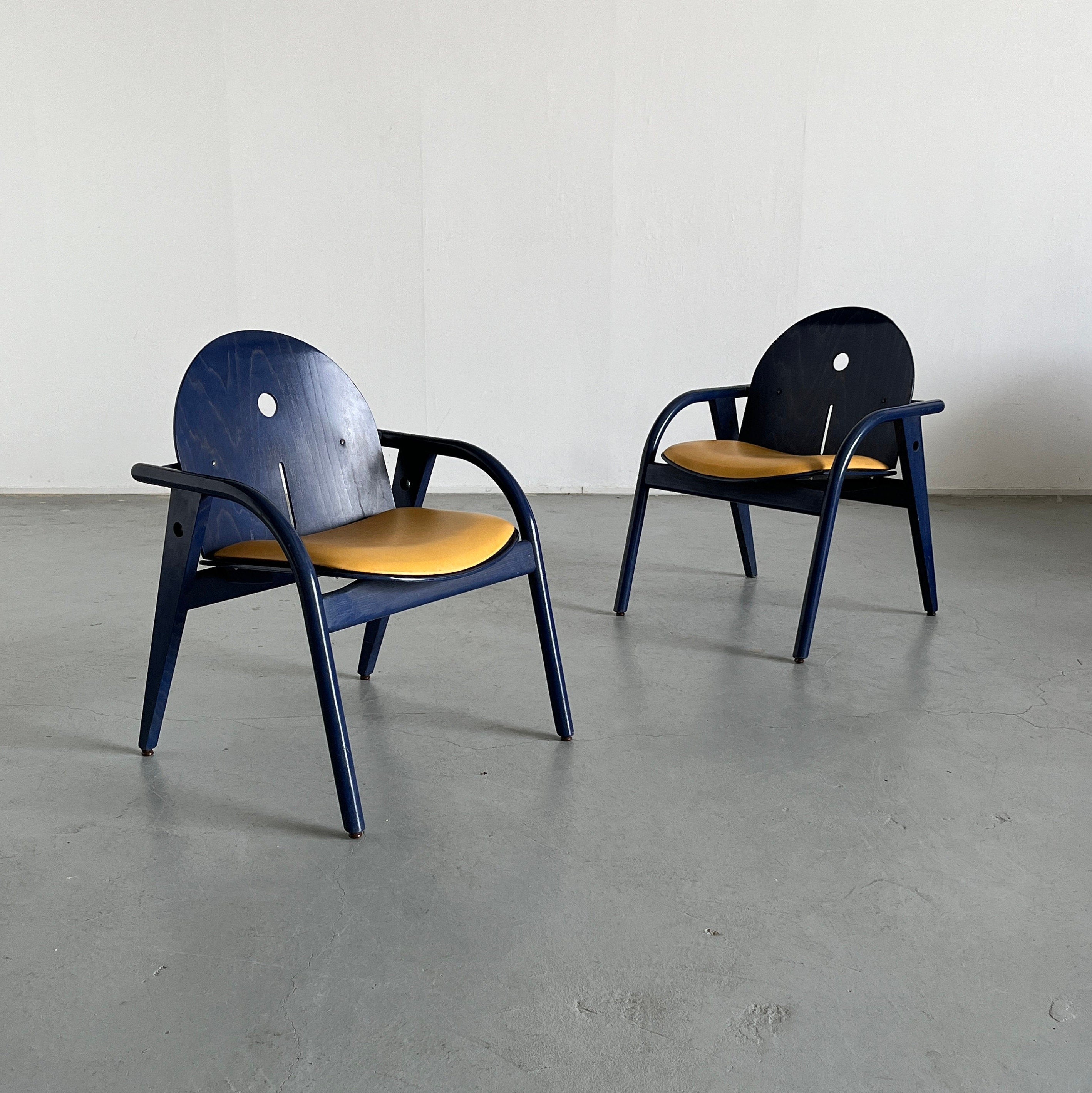 French Postmodern Armchairs, 1980s