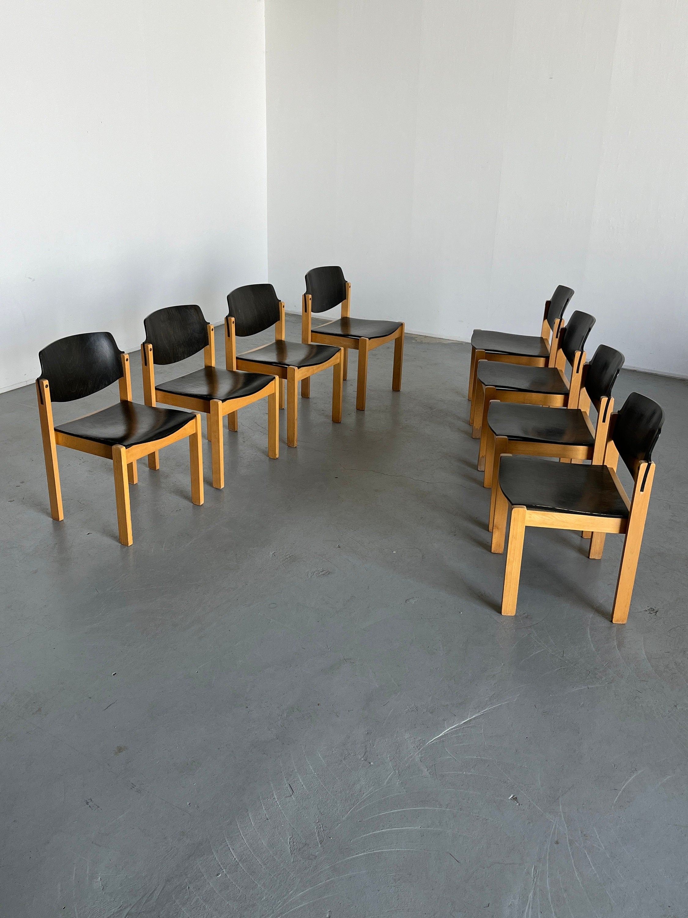 Mid-Century Modern Stackable Chairs by Kusch + Co, 1970s