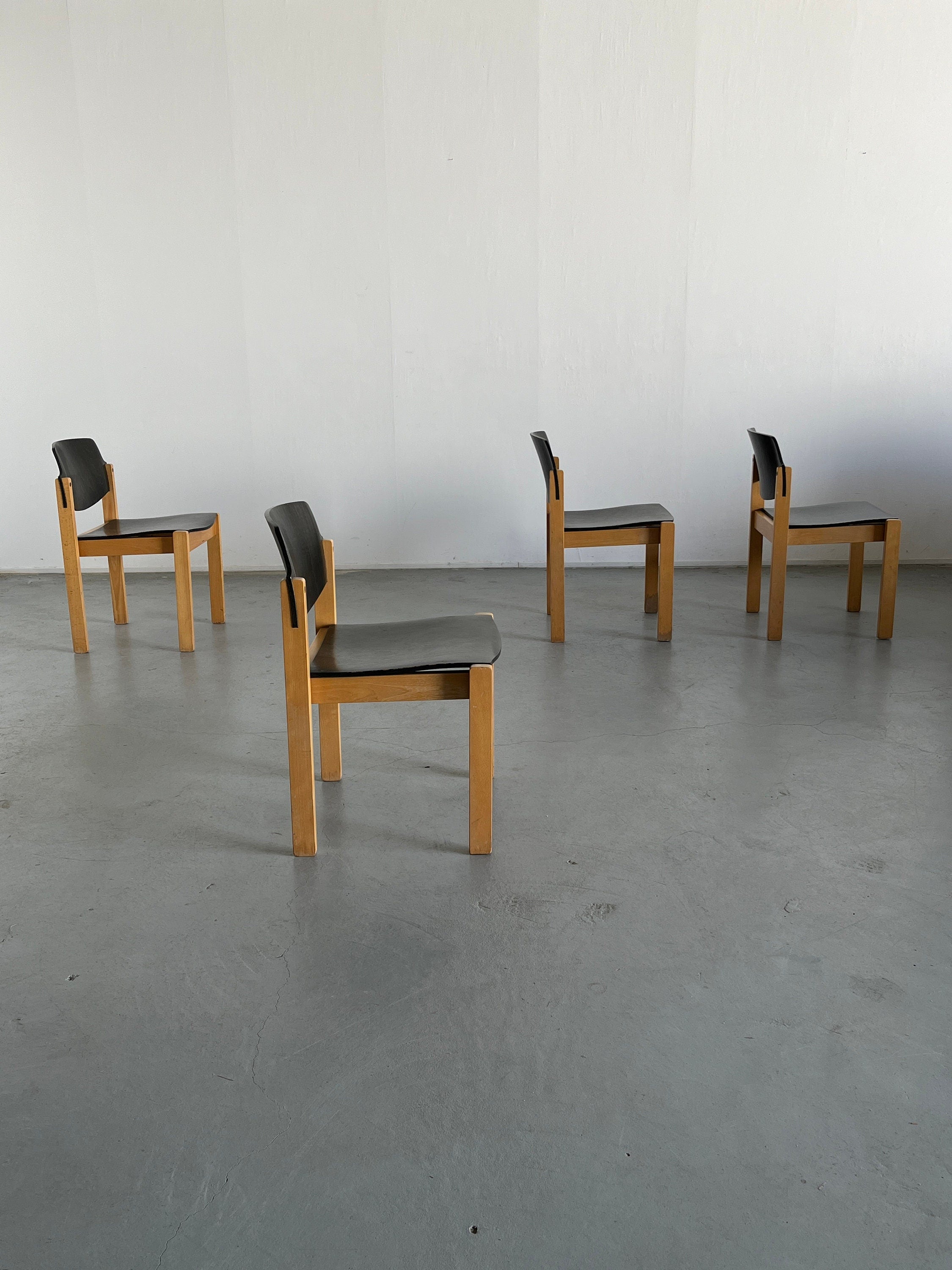 Mid-Century Modern Stackable Chairs by Kusch + Co, 1970s