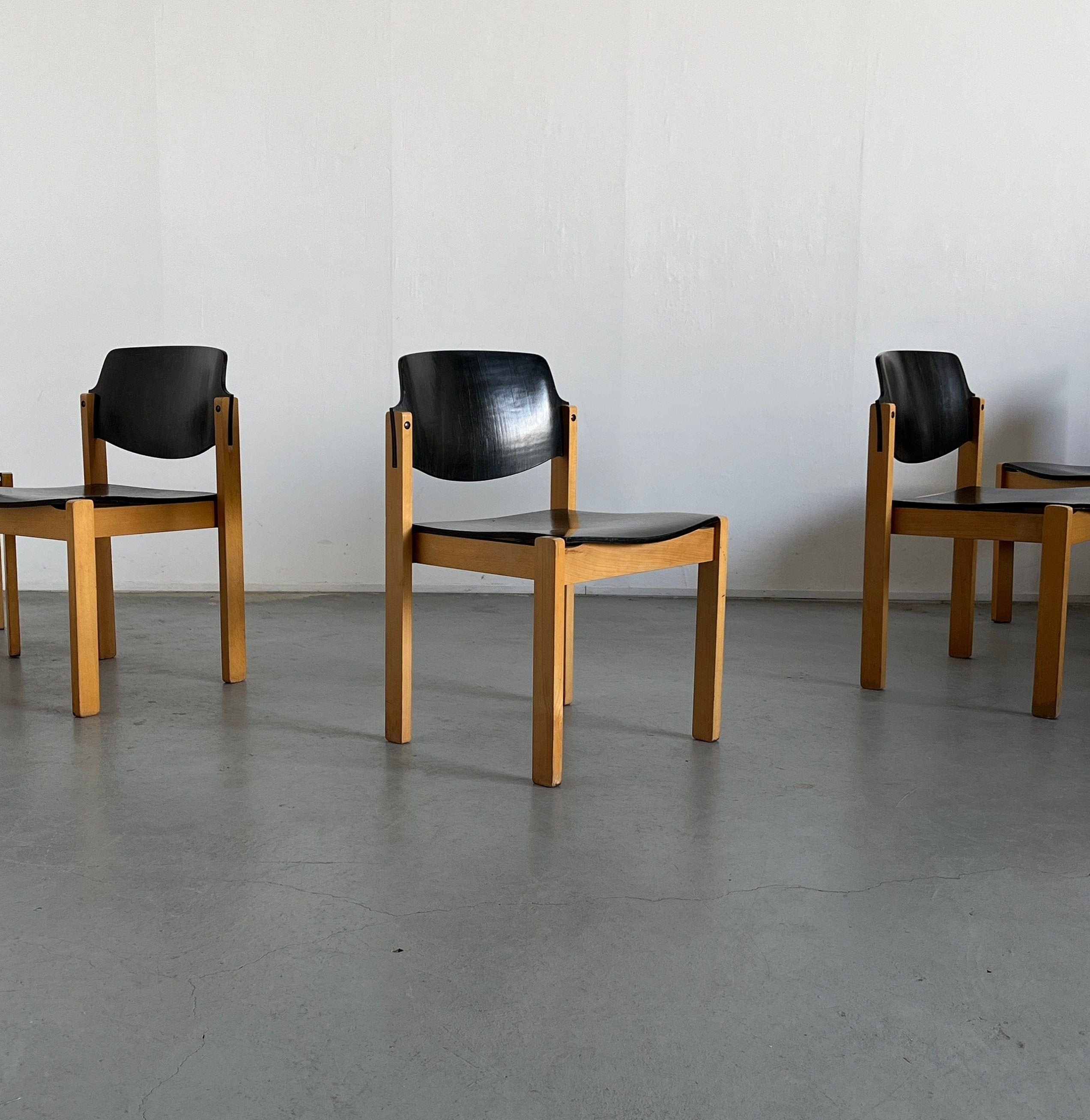 Mid-Century Modern Stackable Chairs by Kusch + Co, 1970s