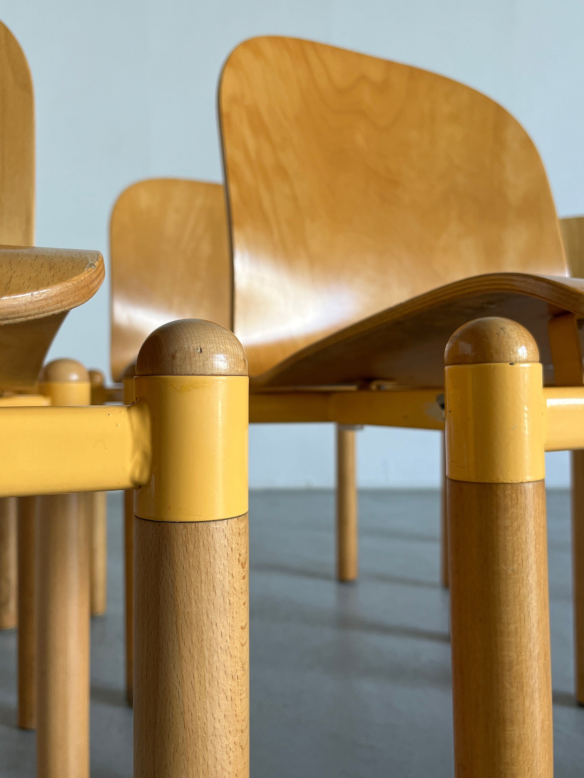 Mid-Century Modern Stackable Chairs by Braun Lockenhaus, 1990s