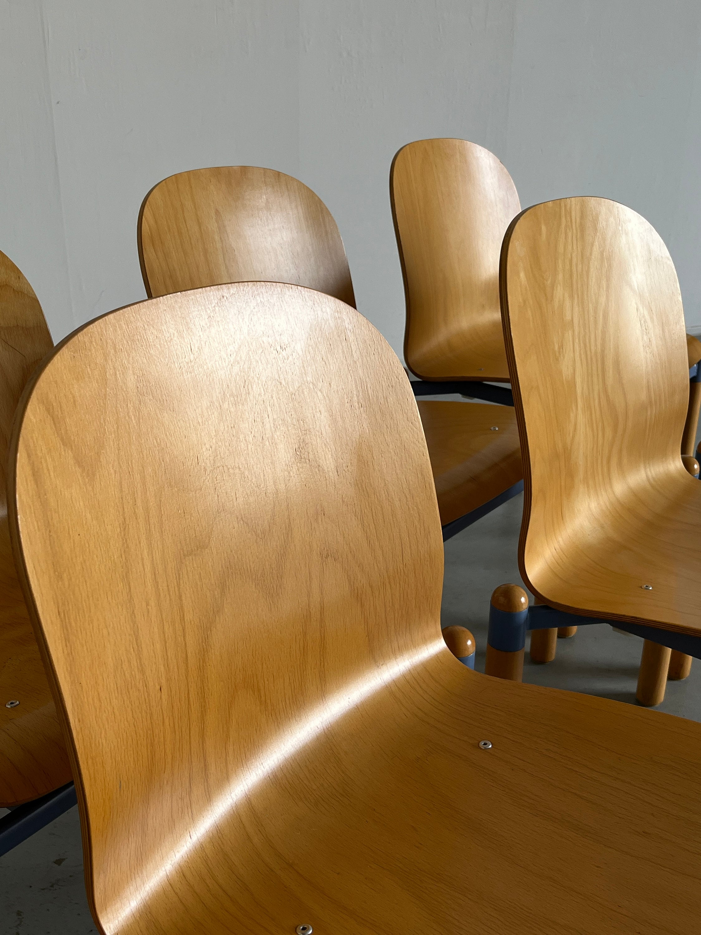 Mid-Century Modern Stackable Chairs by Braun Lockenhaus, 1990s Austria