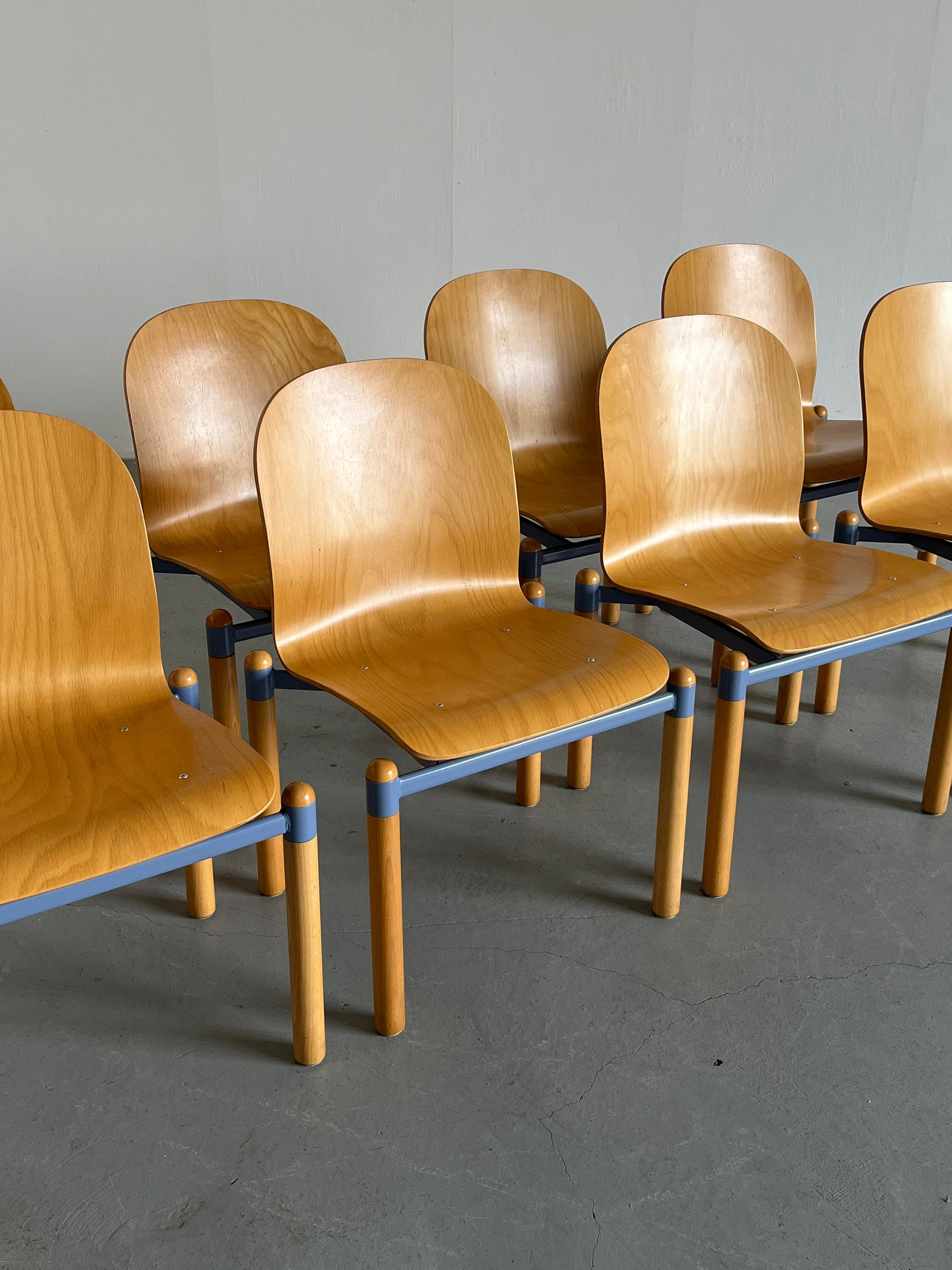 Mid-Century Modern Stackable Chairs by Braun Lockenhaus, 1990s Austria