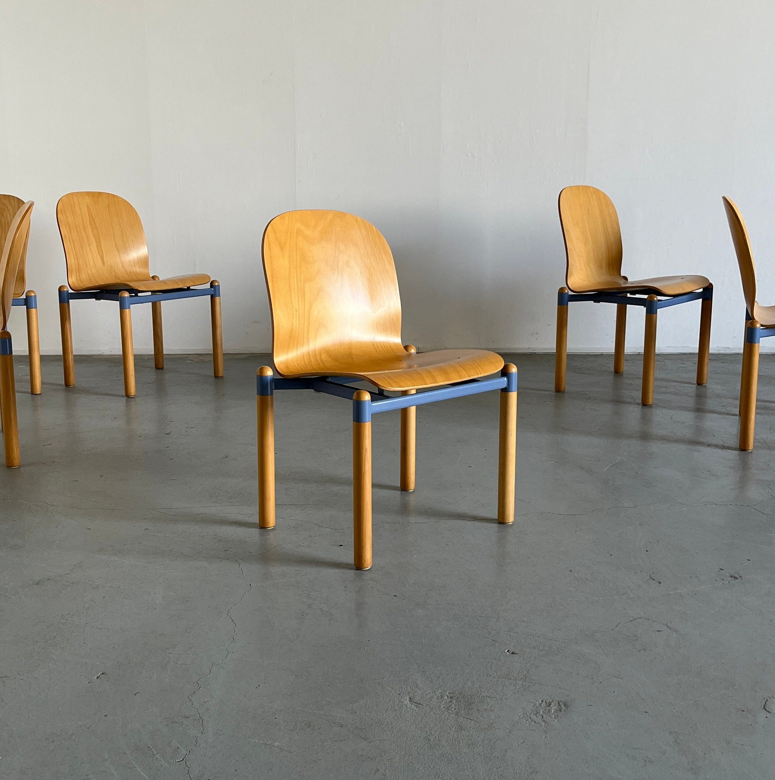 Mid-Century Modern Stackable Chairs by Braun Lockenhaus, 1990s Austria