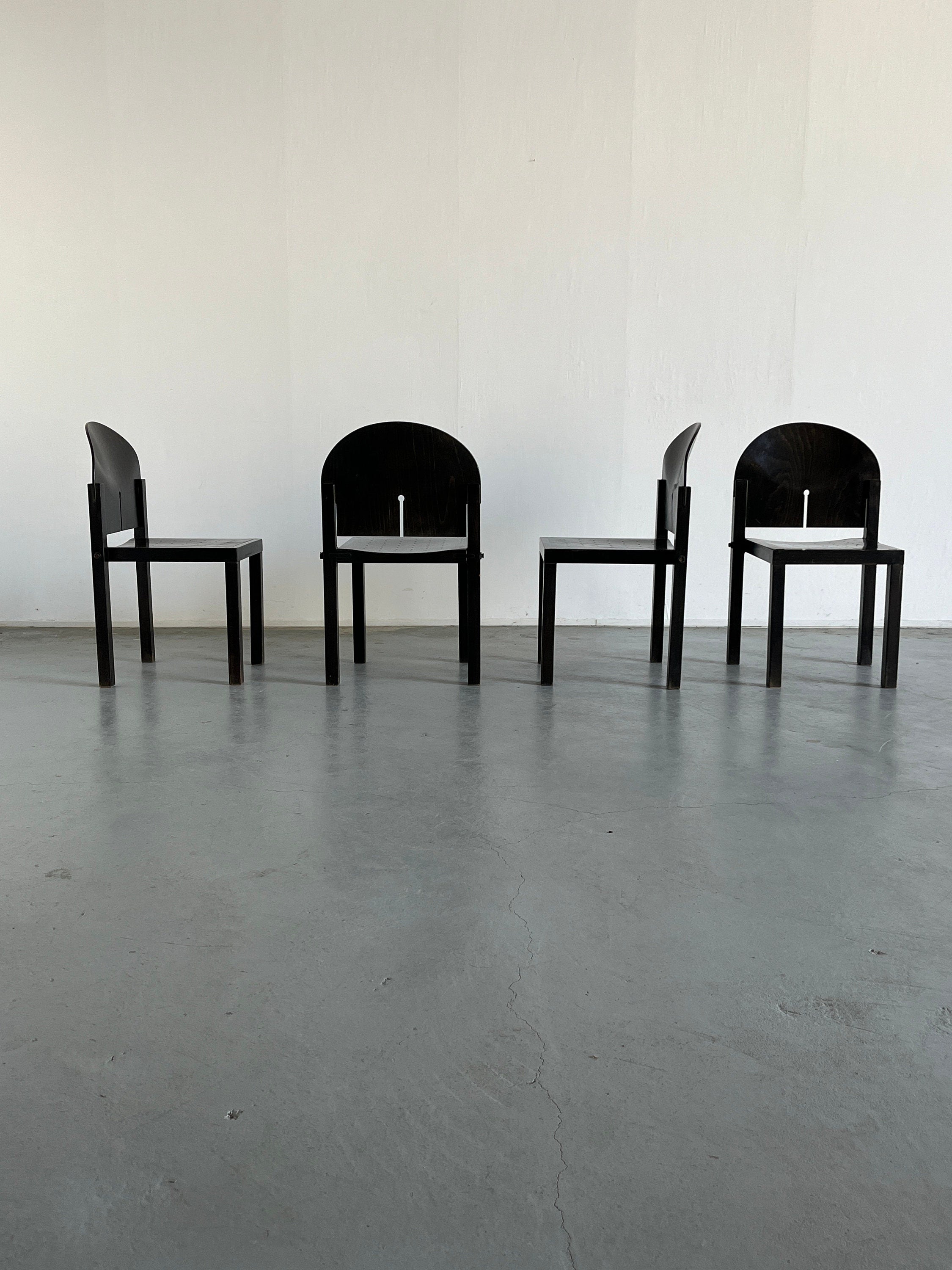 Set of Sculptural Chairs by Arno Votteler for Bisterfeld and Weiss, 1980s