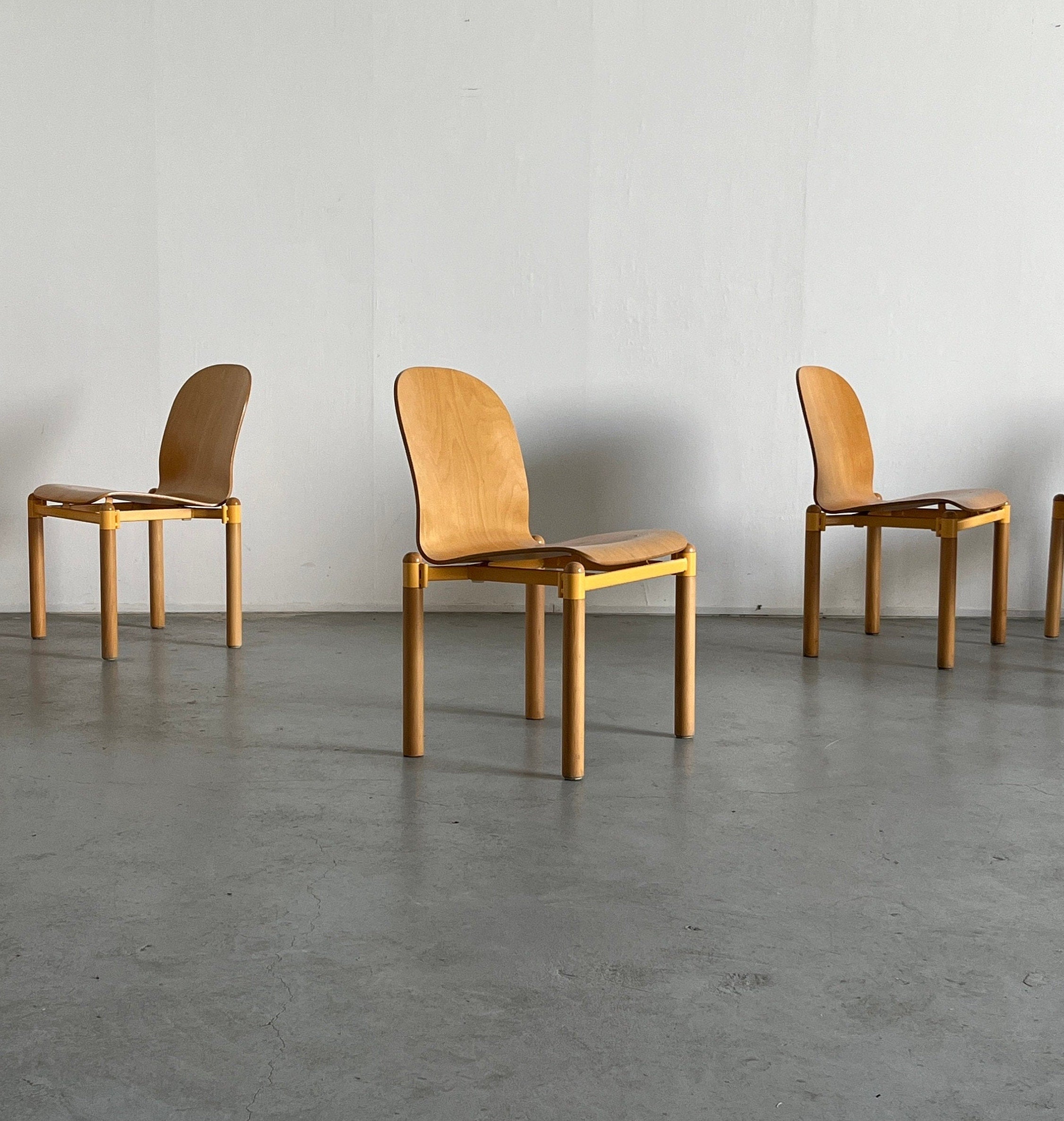 Mid-Century Modern Stackable Chairs by Braun Lockenhaus, 1990s