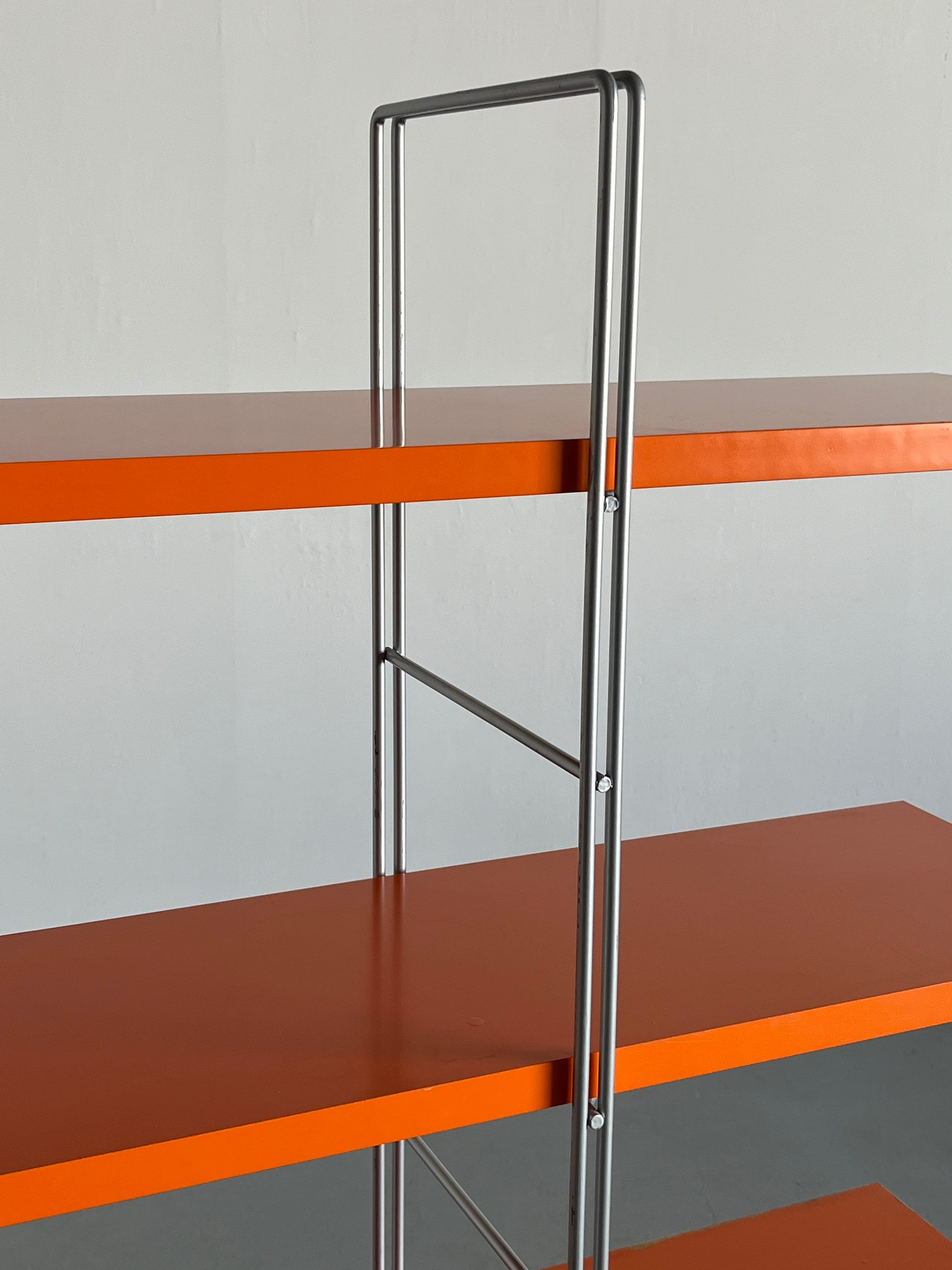 Vintage Ikea 'Enetri' Shelf by Niels Gammelgaard, Orange – Cherry