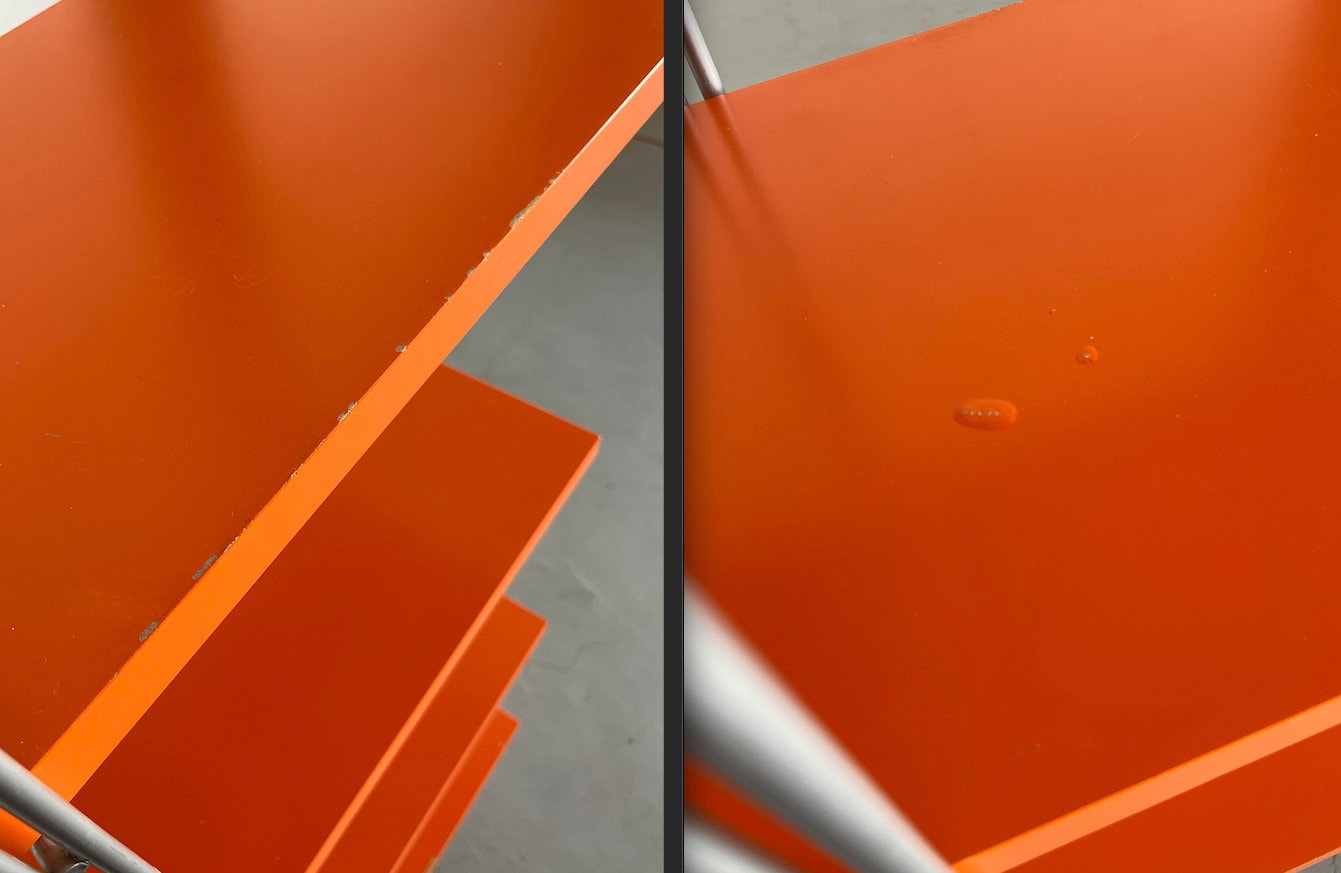 Vintage Ikea 'Enetri' Shelf by Niels Gammelgaard, Orange