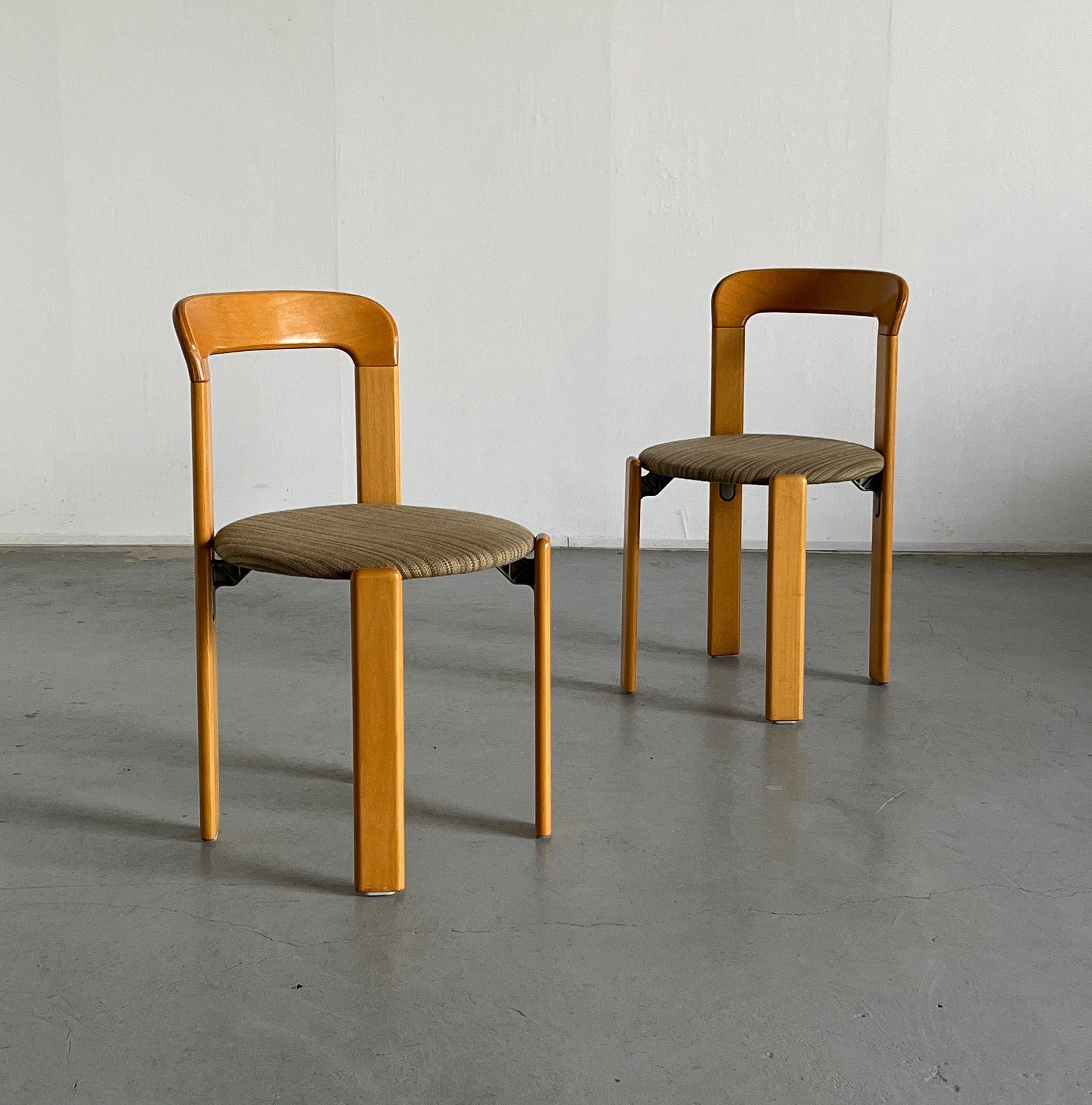 Pair of Bruno Rey Dining Chairs for Kusch & Co, 1990s Germany