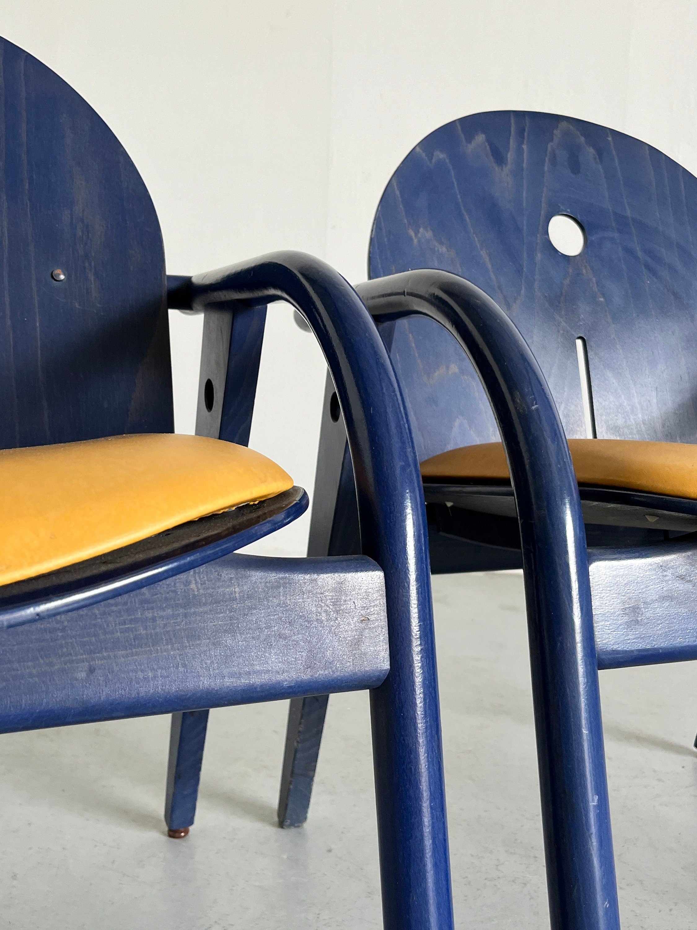 French Postmodern Armchairs, 1980s