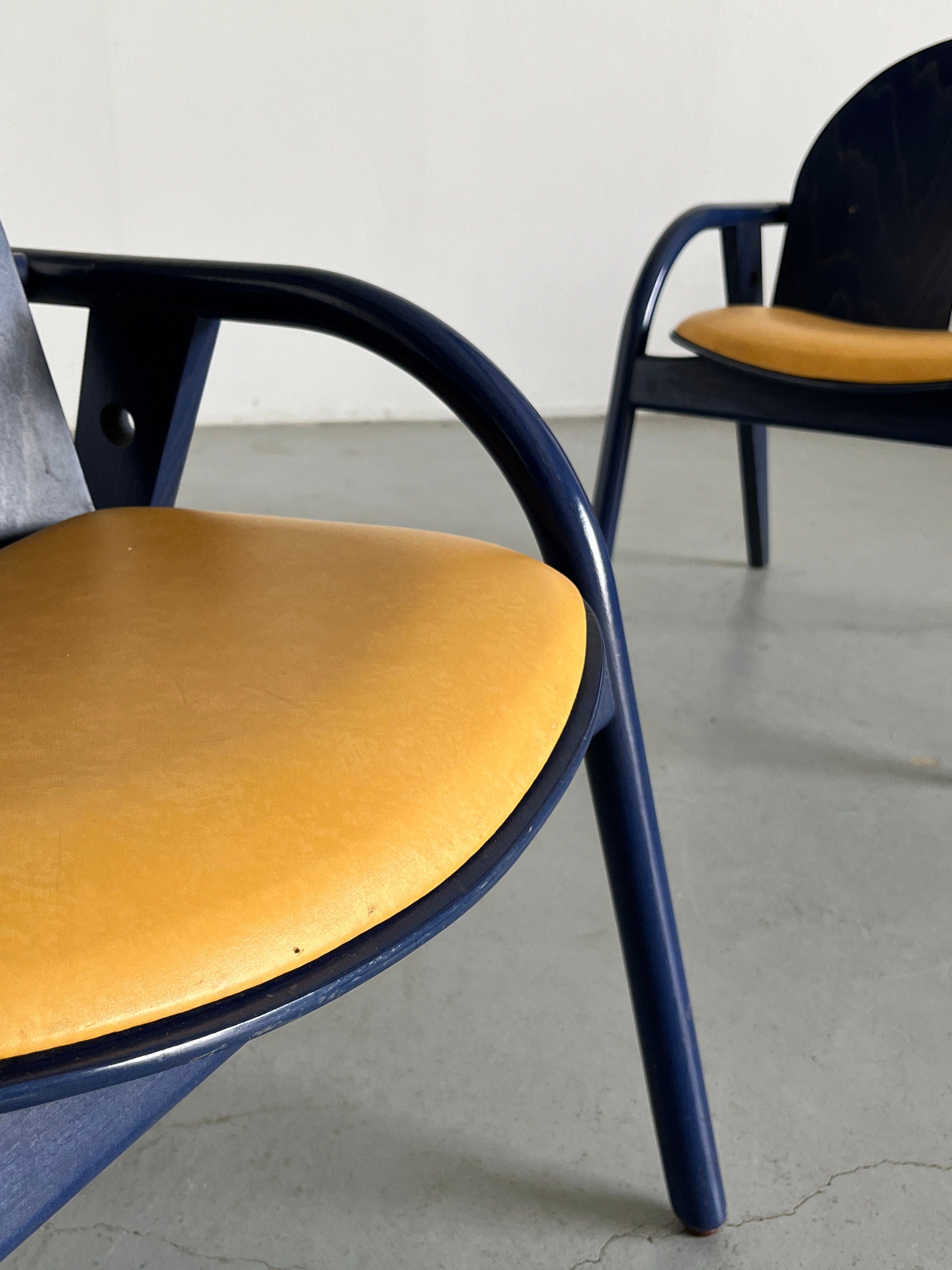 French Postmodern Armchairs, 1980s
