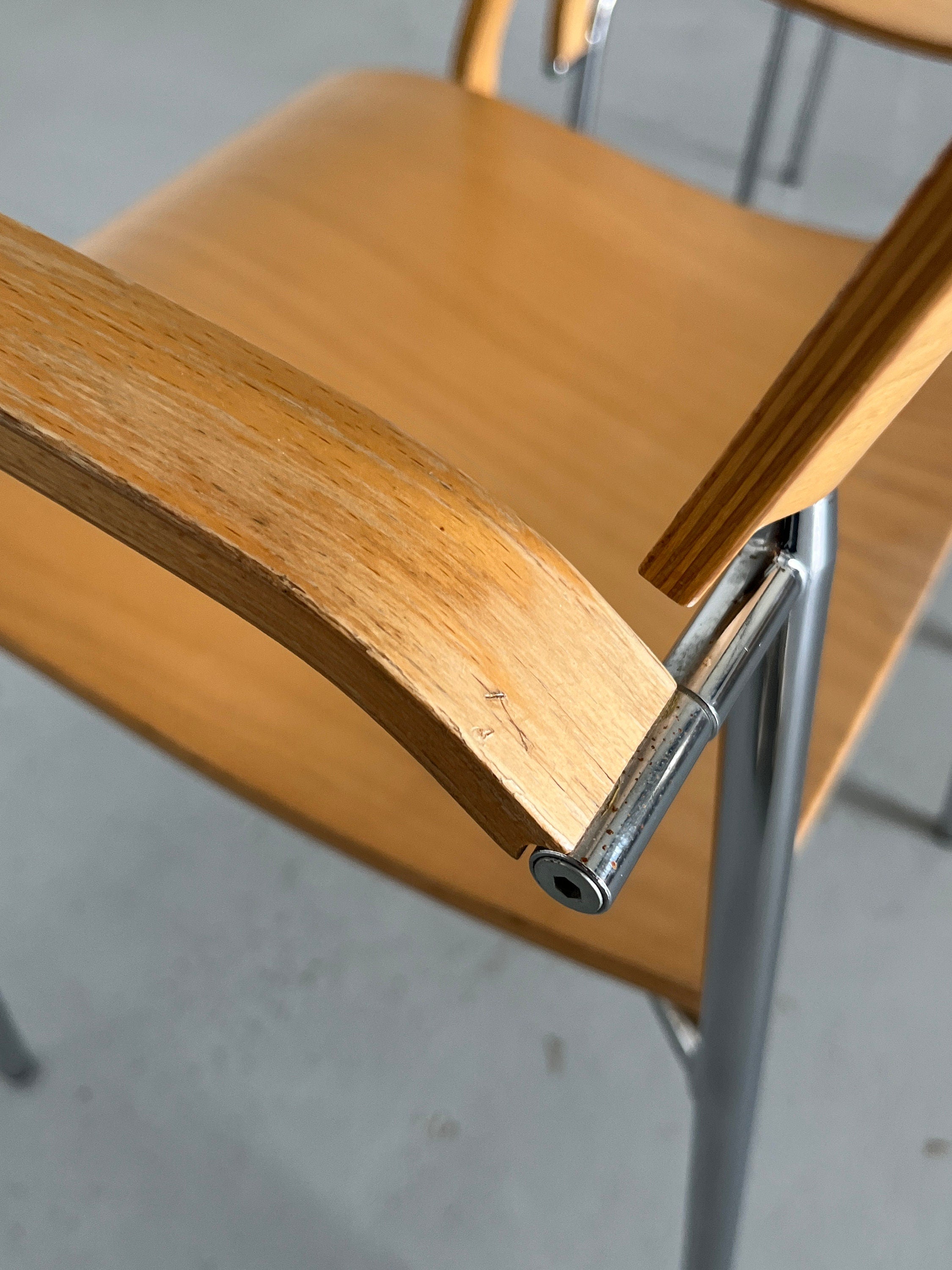 Set of 4 Postmodern "Campus" Chairs by Lammhults, Sweden