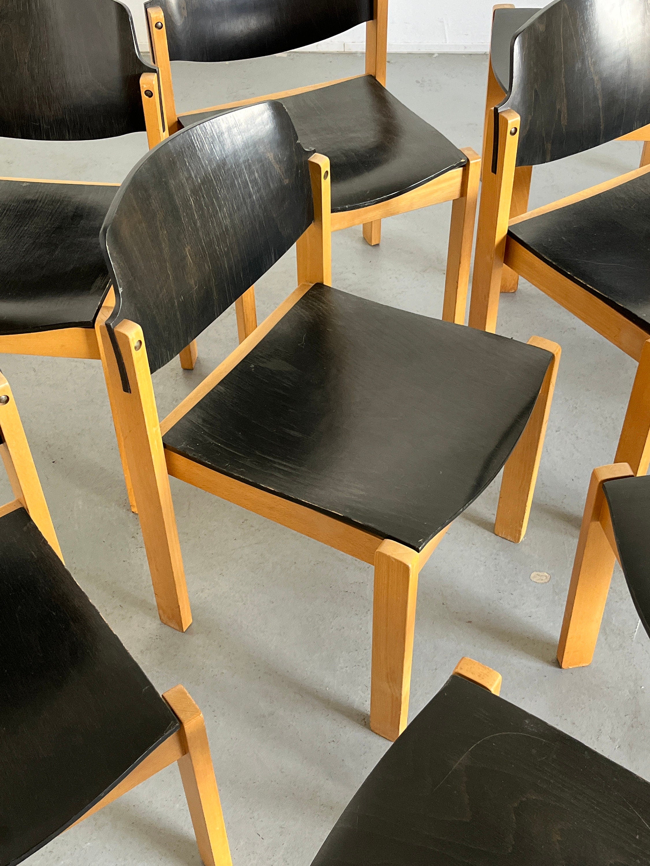 Mid-Century Modern Stackable Chairs by Kusch + Co, 1970s