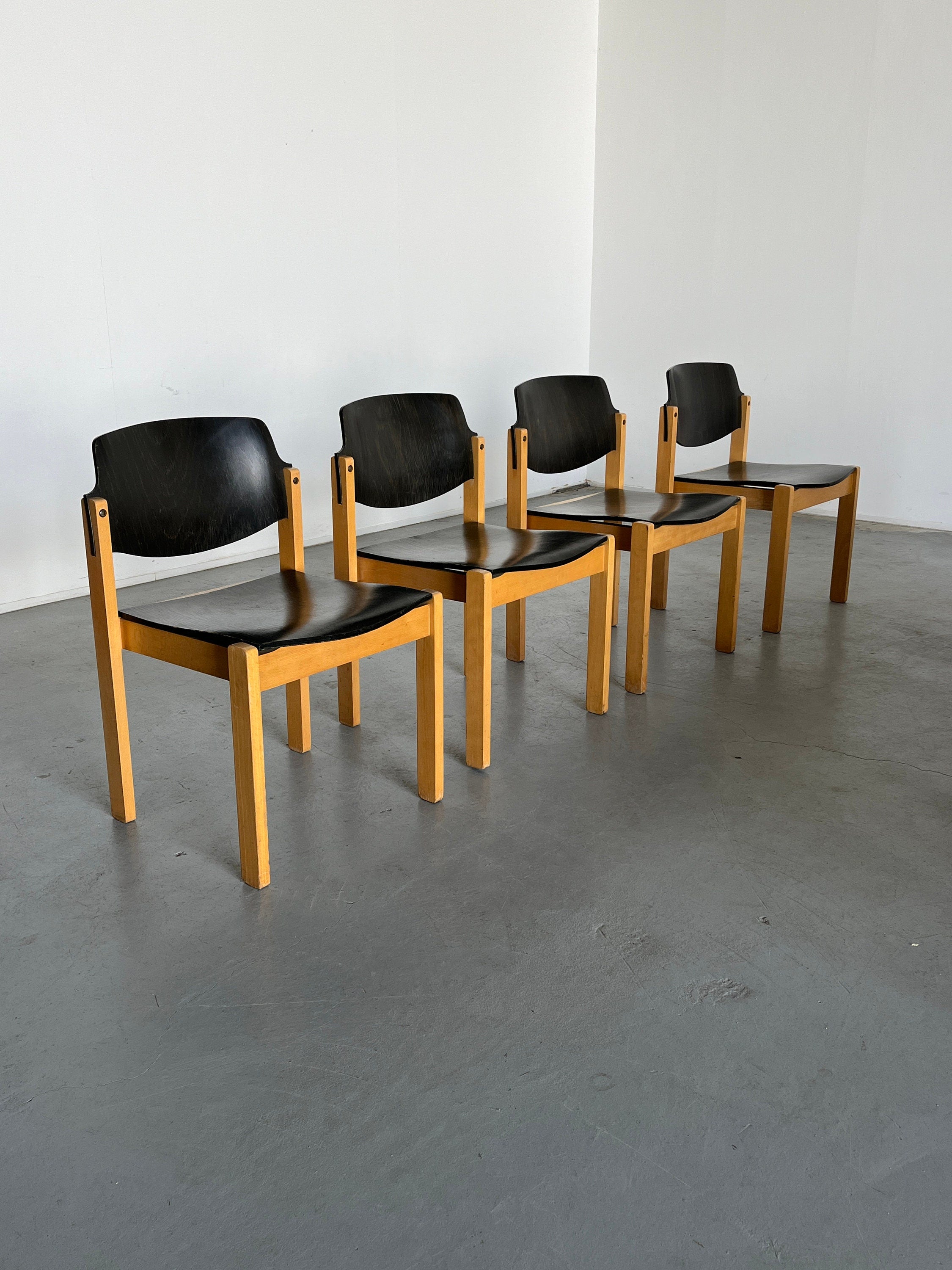 Mid-Century Modern Stackable Chairs by Kusch + Co, 1970s