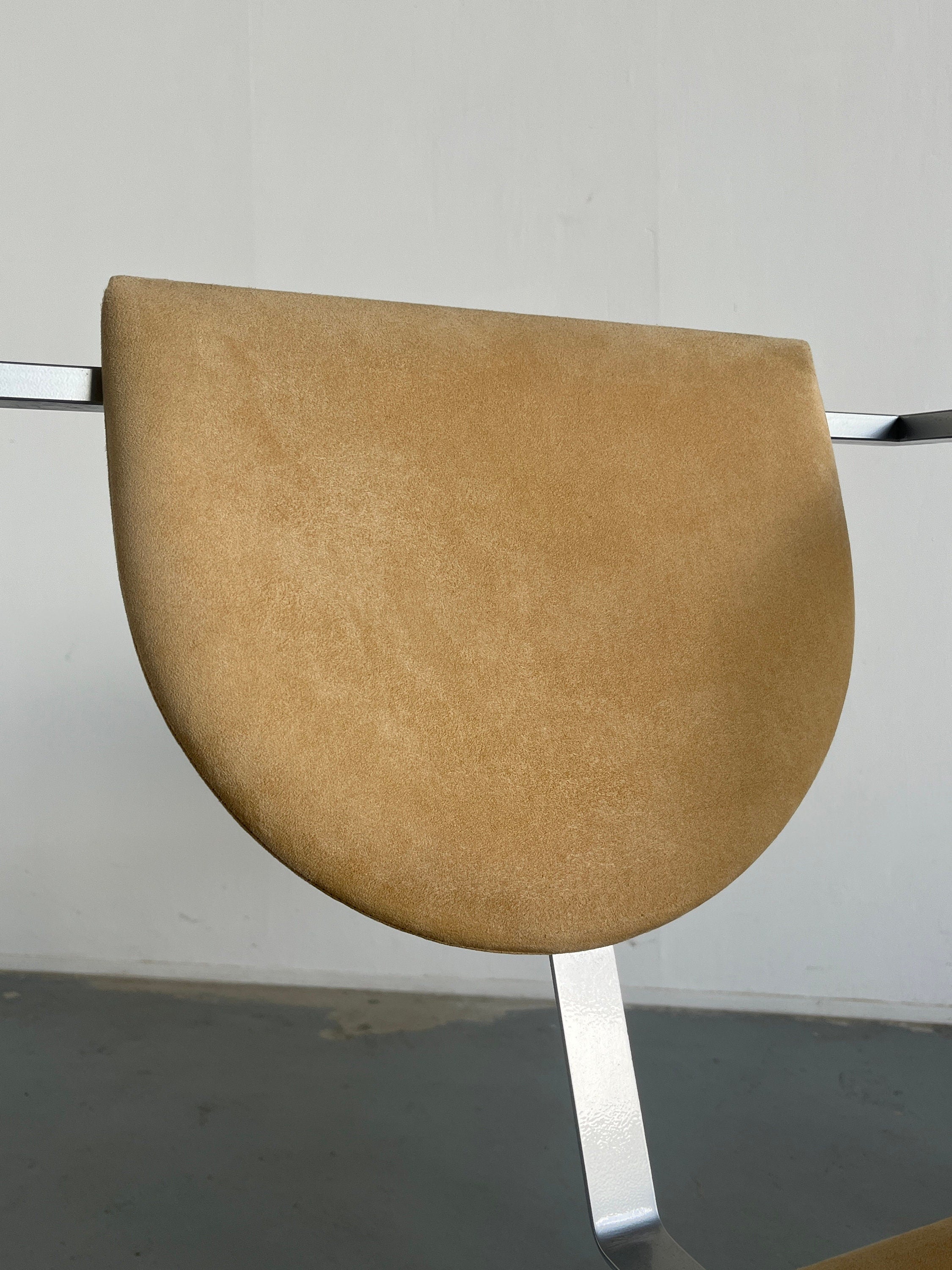 1 of 2 Postmodern Geometrical 'Cosinus' Chair by Karl Friedrich Förster for KFF, 1980s Germany, Industrial Design