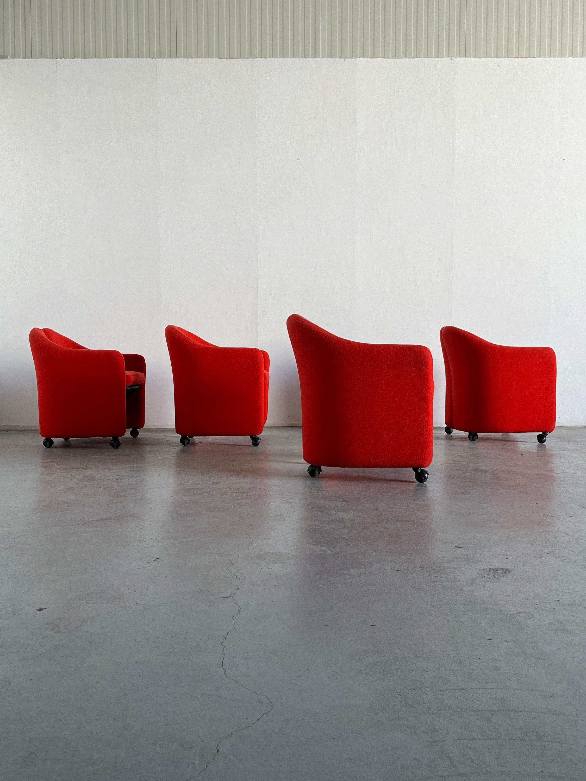 “PS142” Armchairs by Eugenio Gerli for Tecno, Italy 1960s