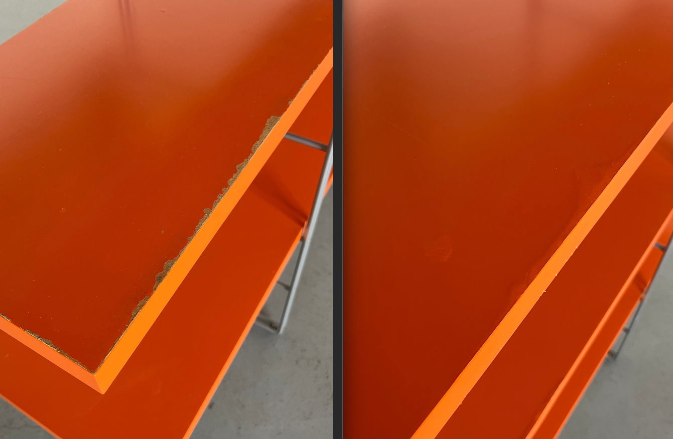 Vintage Ikea 'Enetri' Shelf by Niels Gammelgaard, Orange