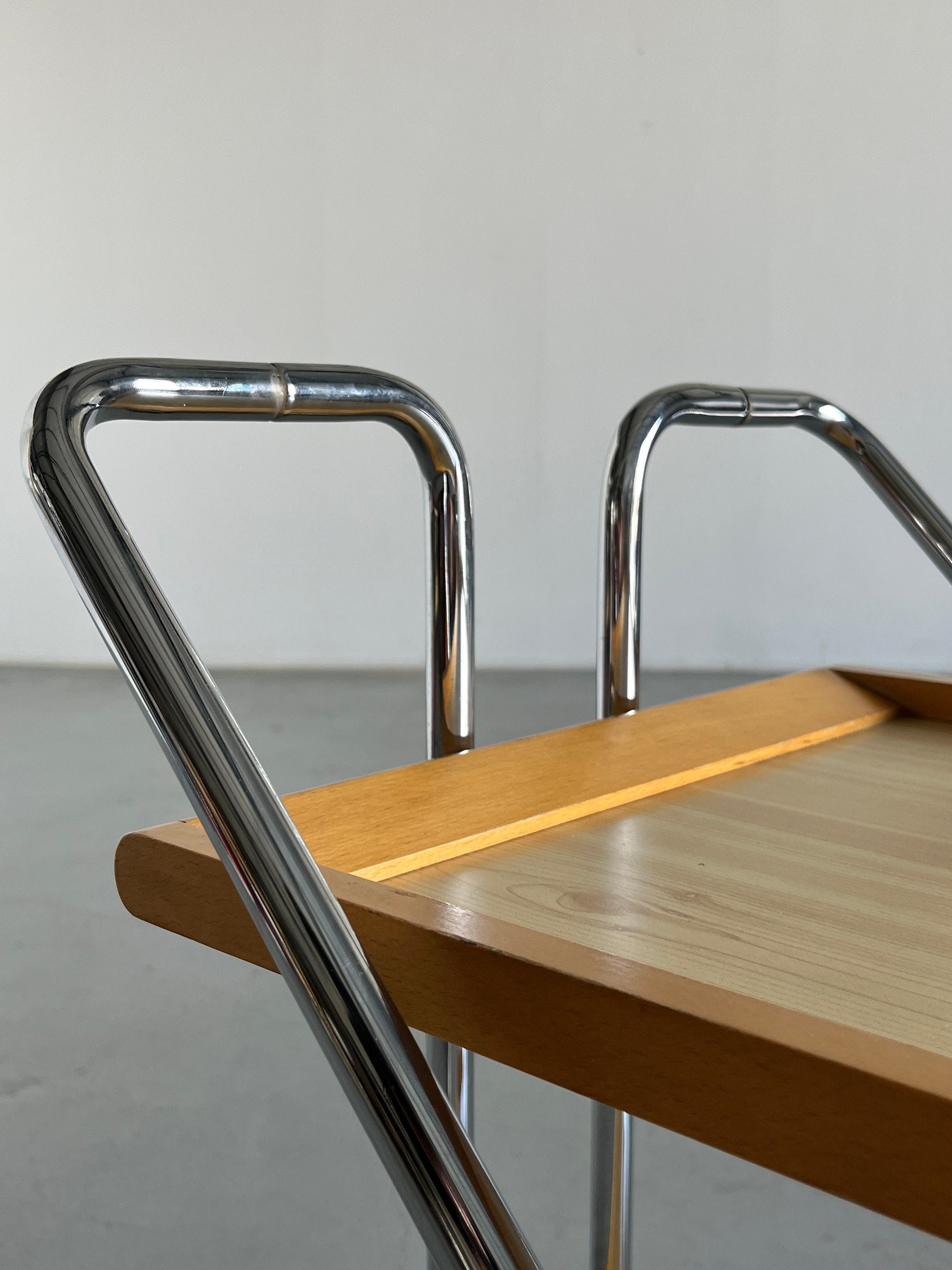 Folding Bar Cart Table, Italy 1980s