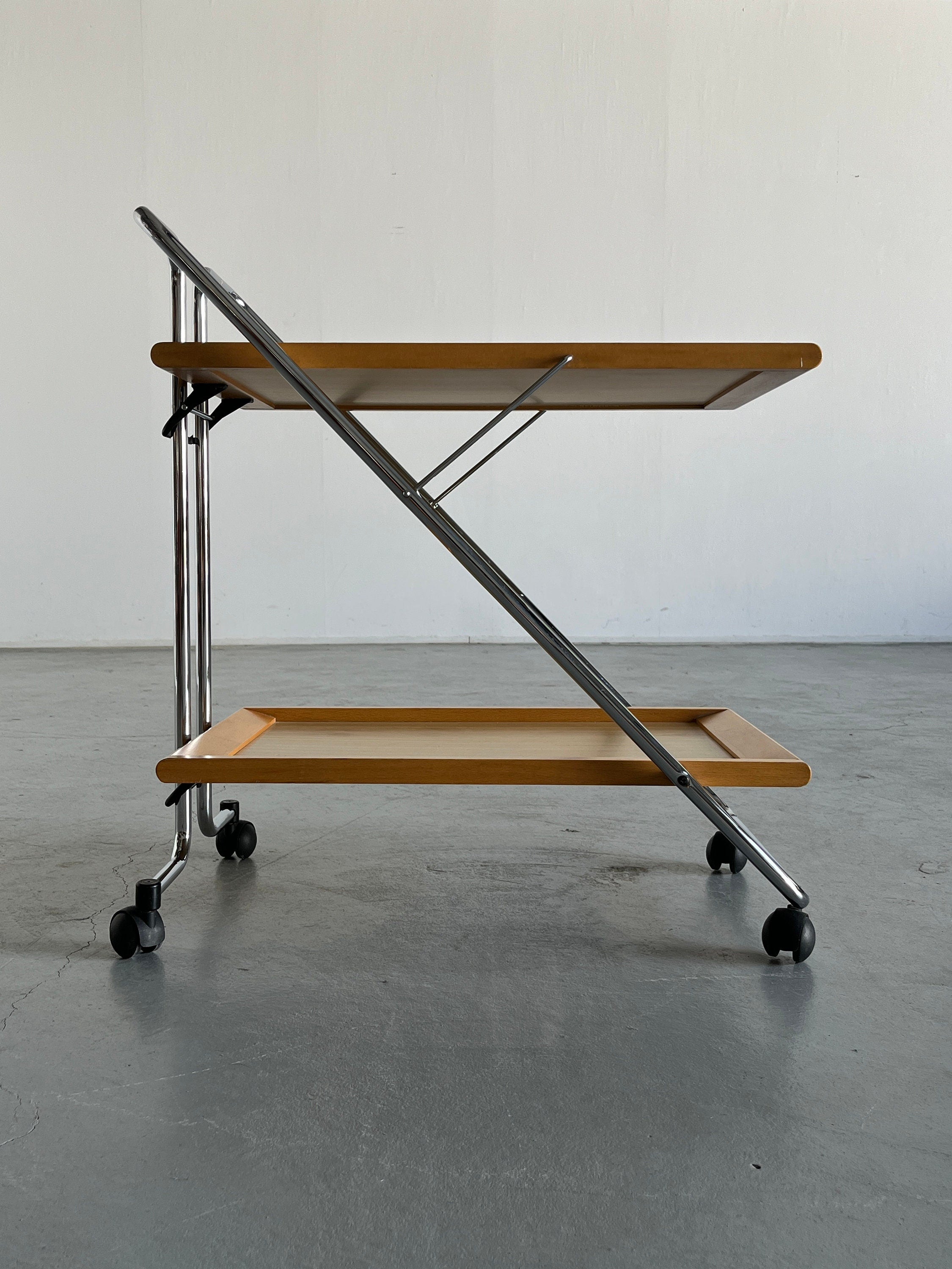 Folding Bar Cart Table, Italy 1980s