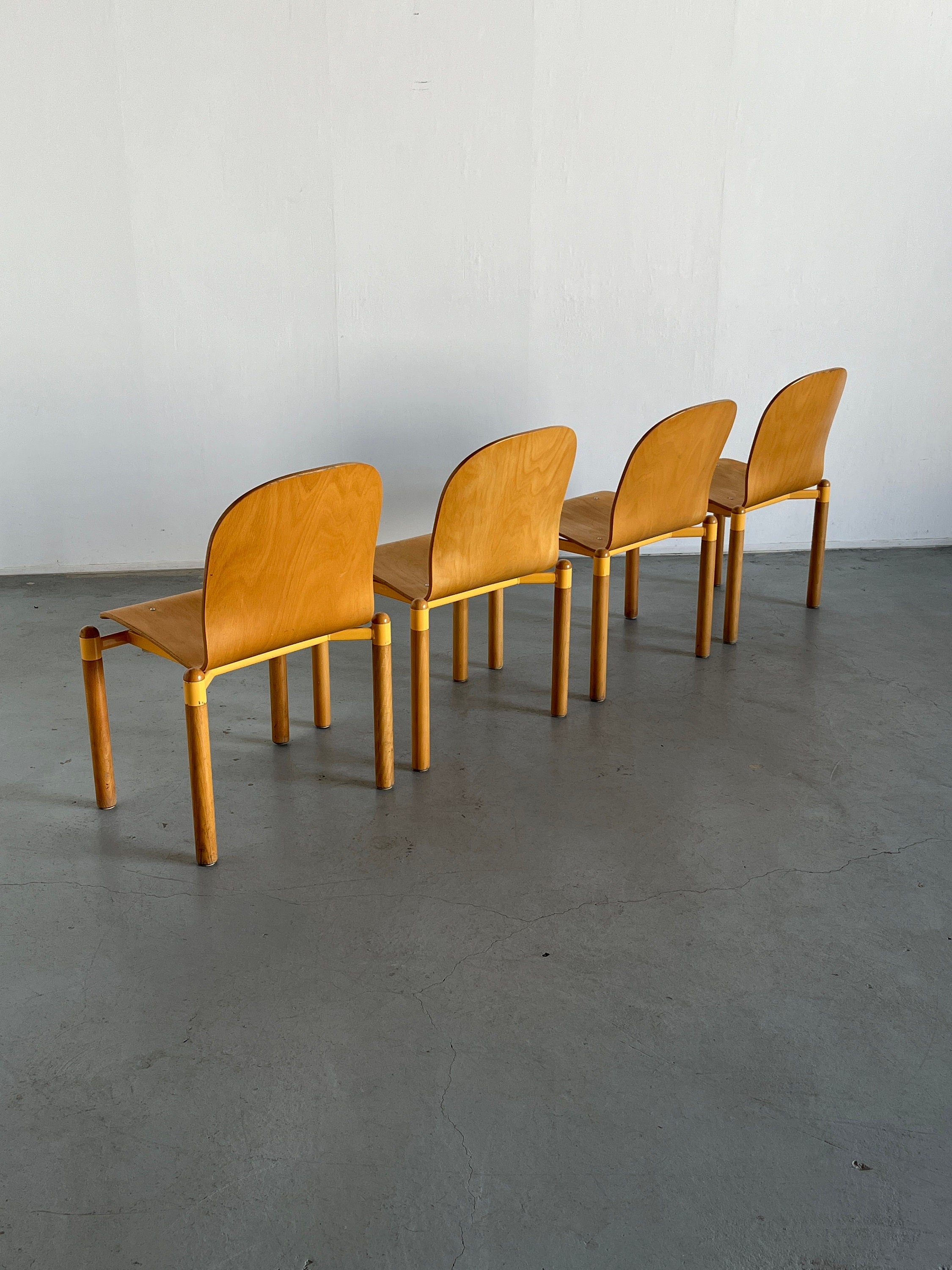 Set of 4 Vintage Mid-Century Chairs by Braun Lockenhaus, 1990s