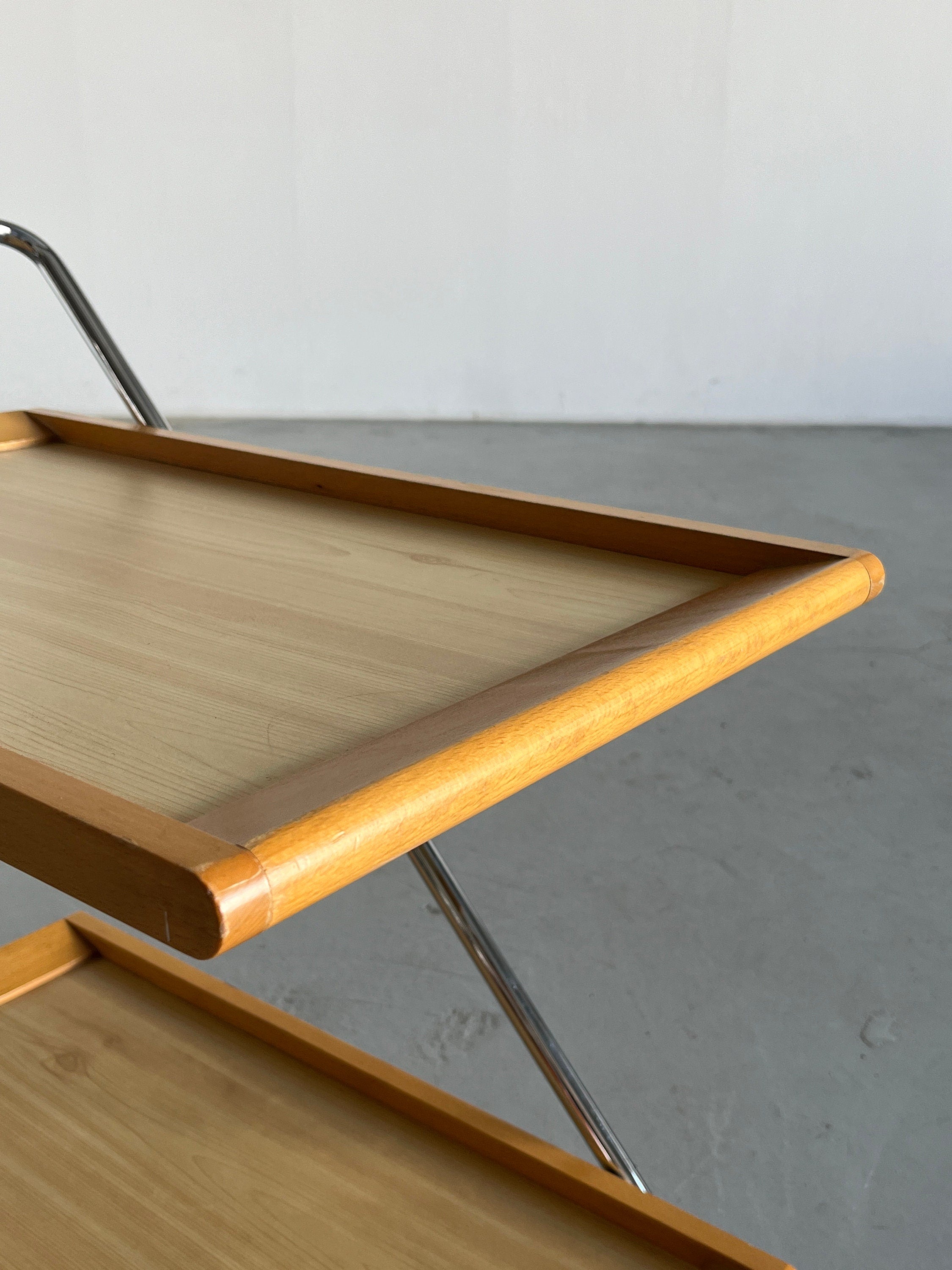 Folding Bar Cart Table, Italy 1980s